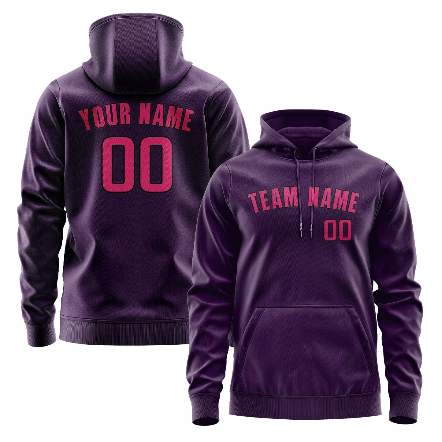 Custom Purple Pink Hoodie