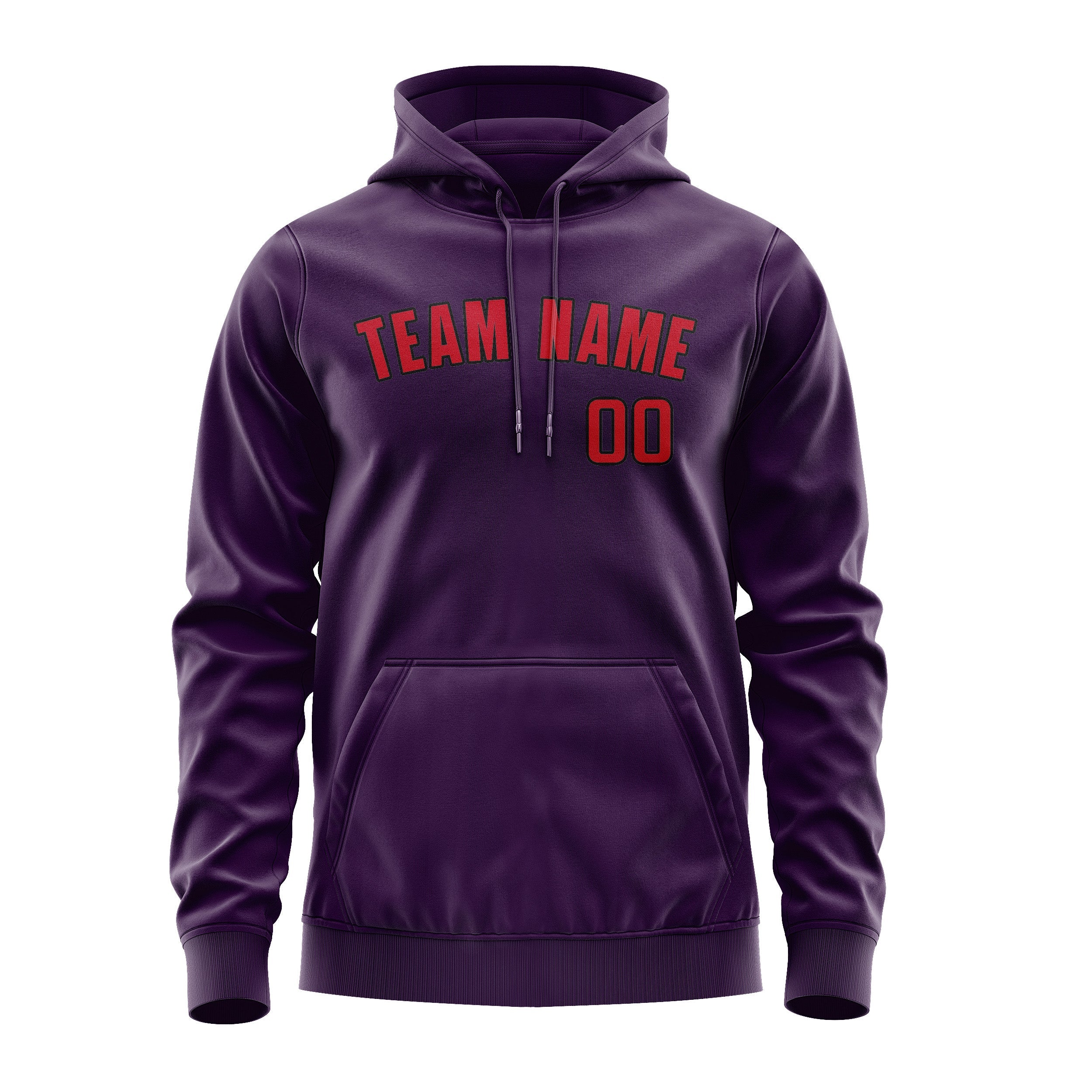 Custom Purple Red Hoodie