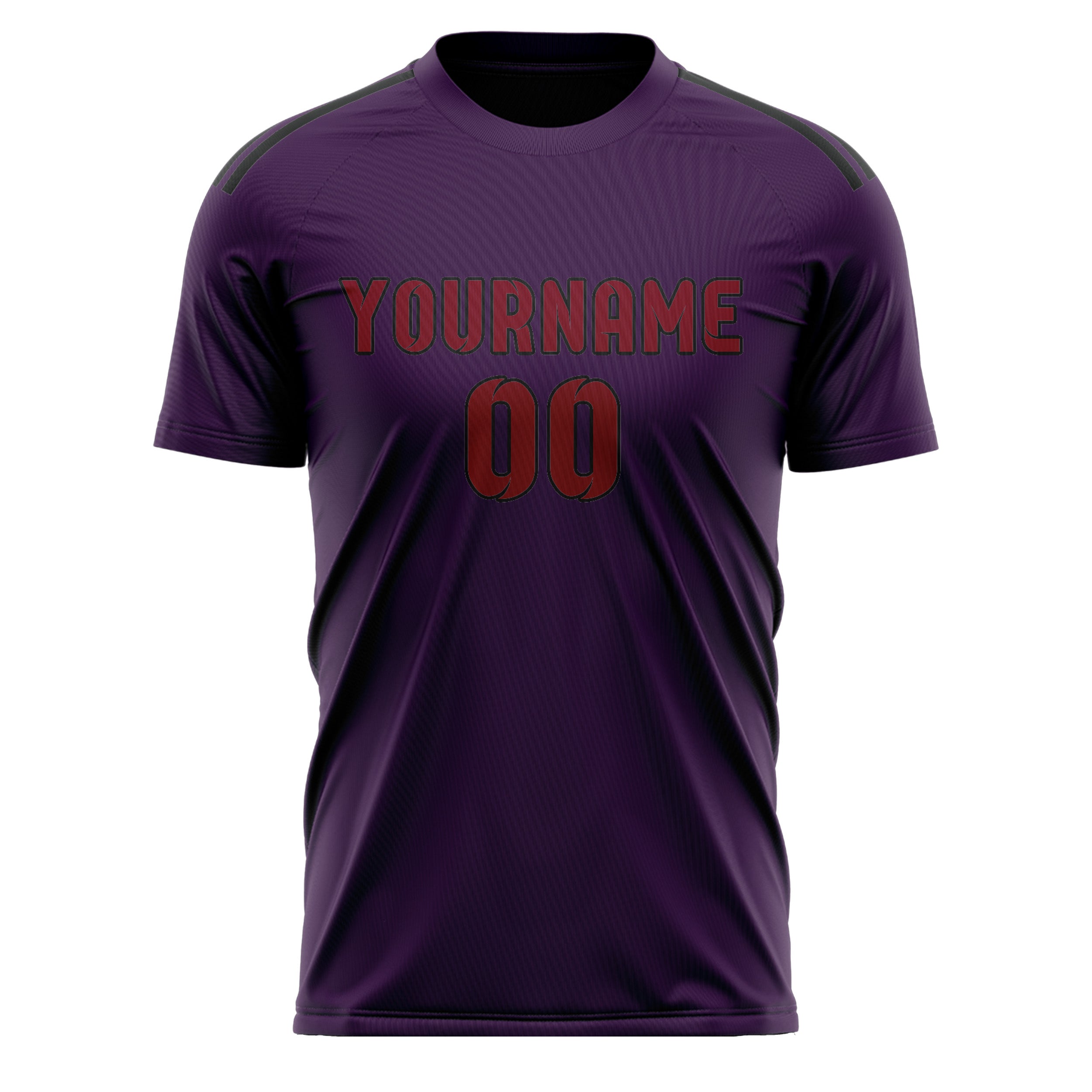 Custom Purple Crimson Red Soccer Jersey