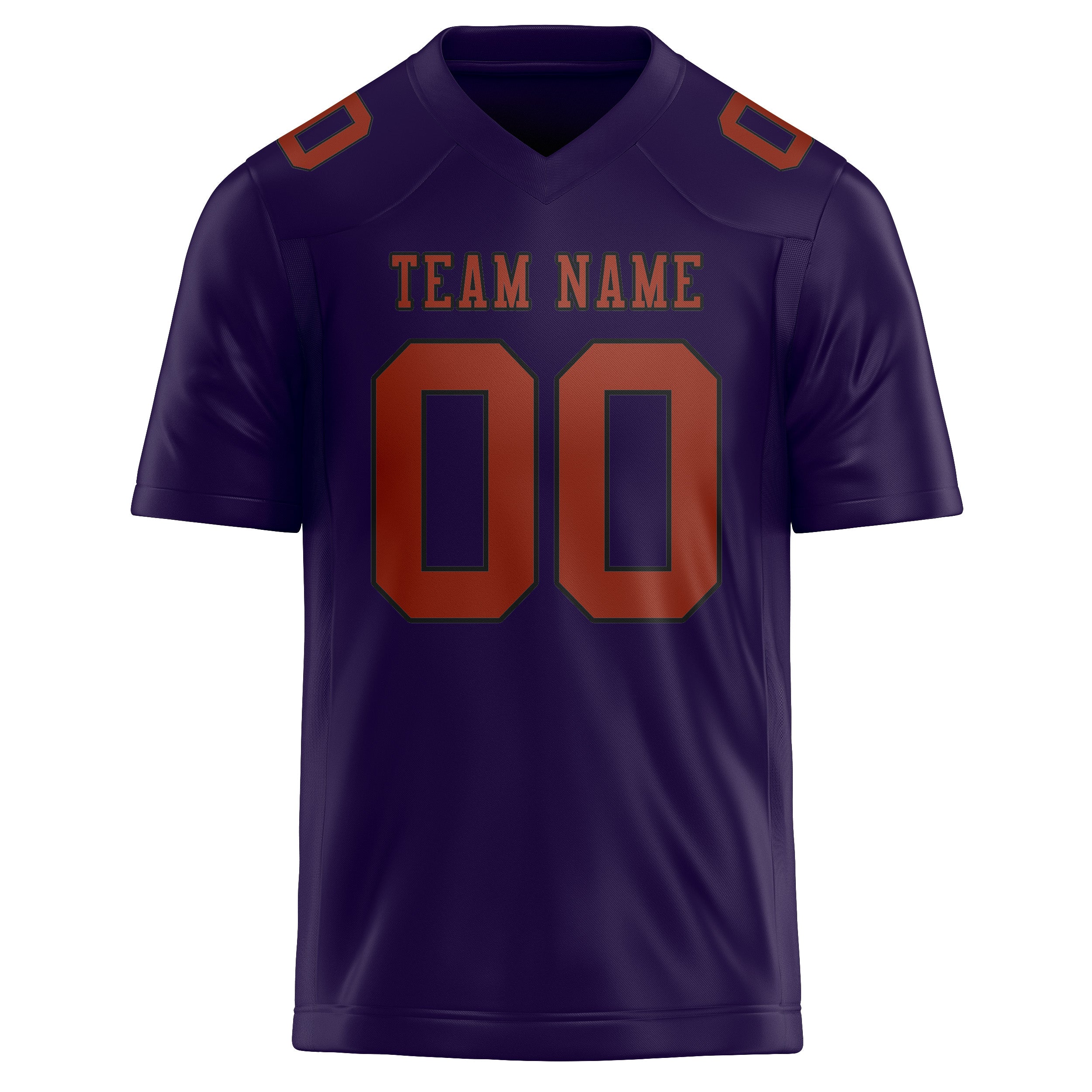 Custom Purple Coral Red Football Jersey