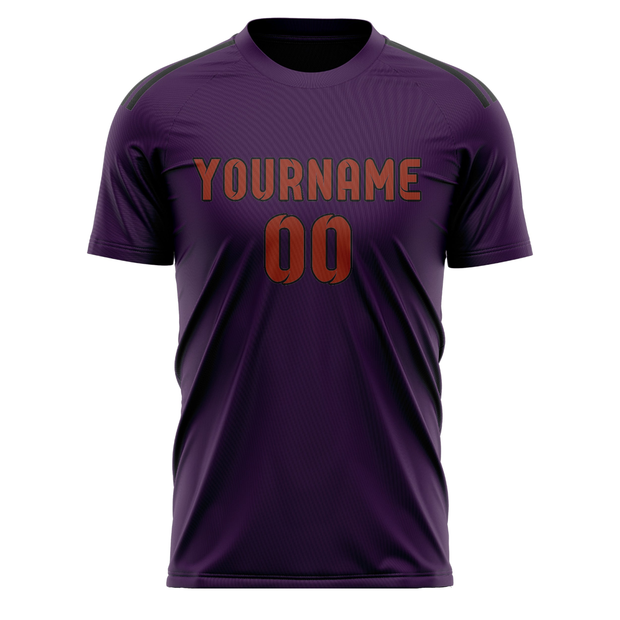 Custom Purple Coral Red Soccer Jersey