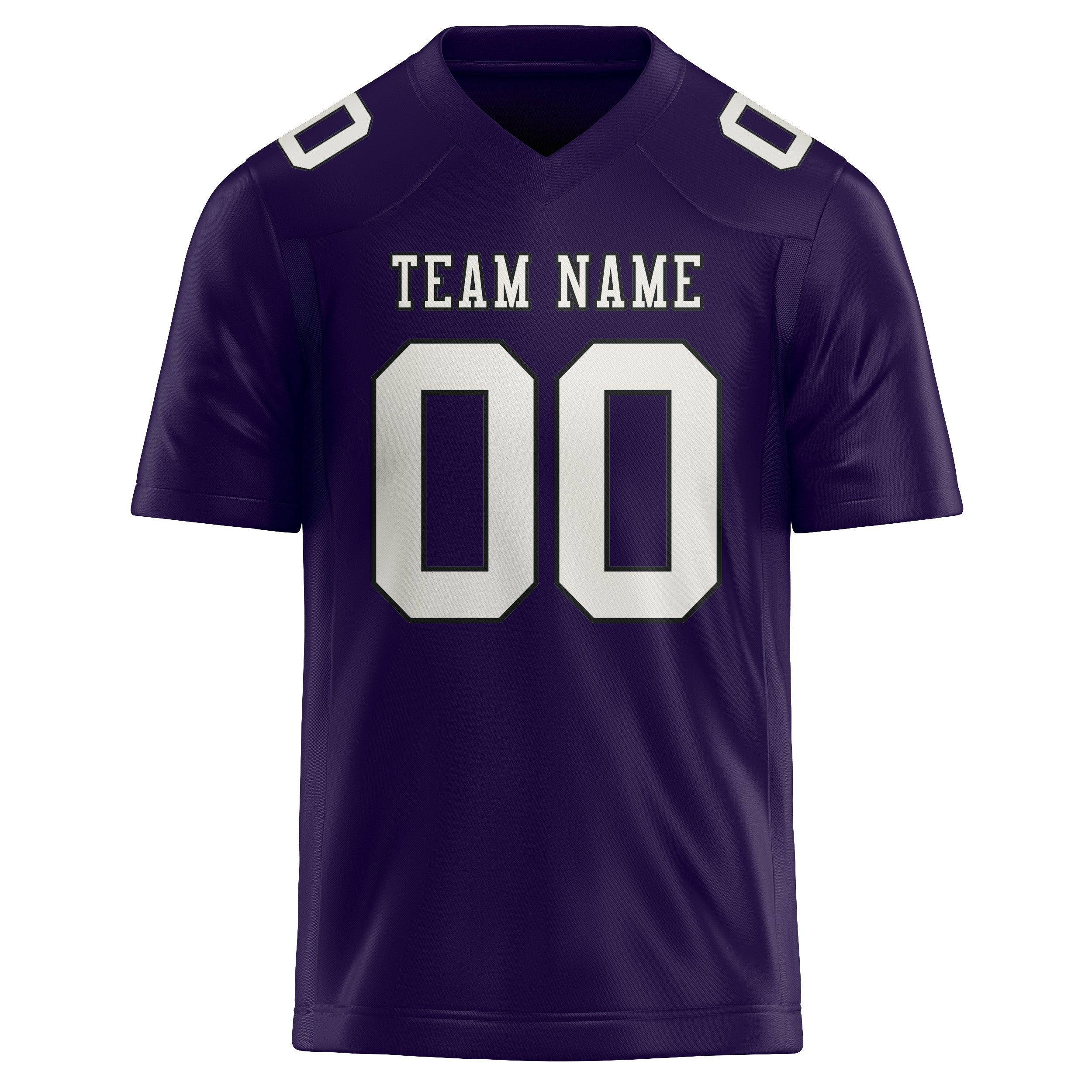 Custom Purple White Football Jersey