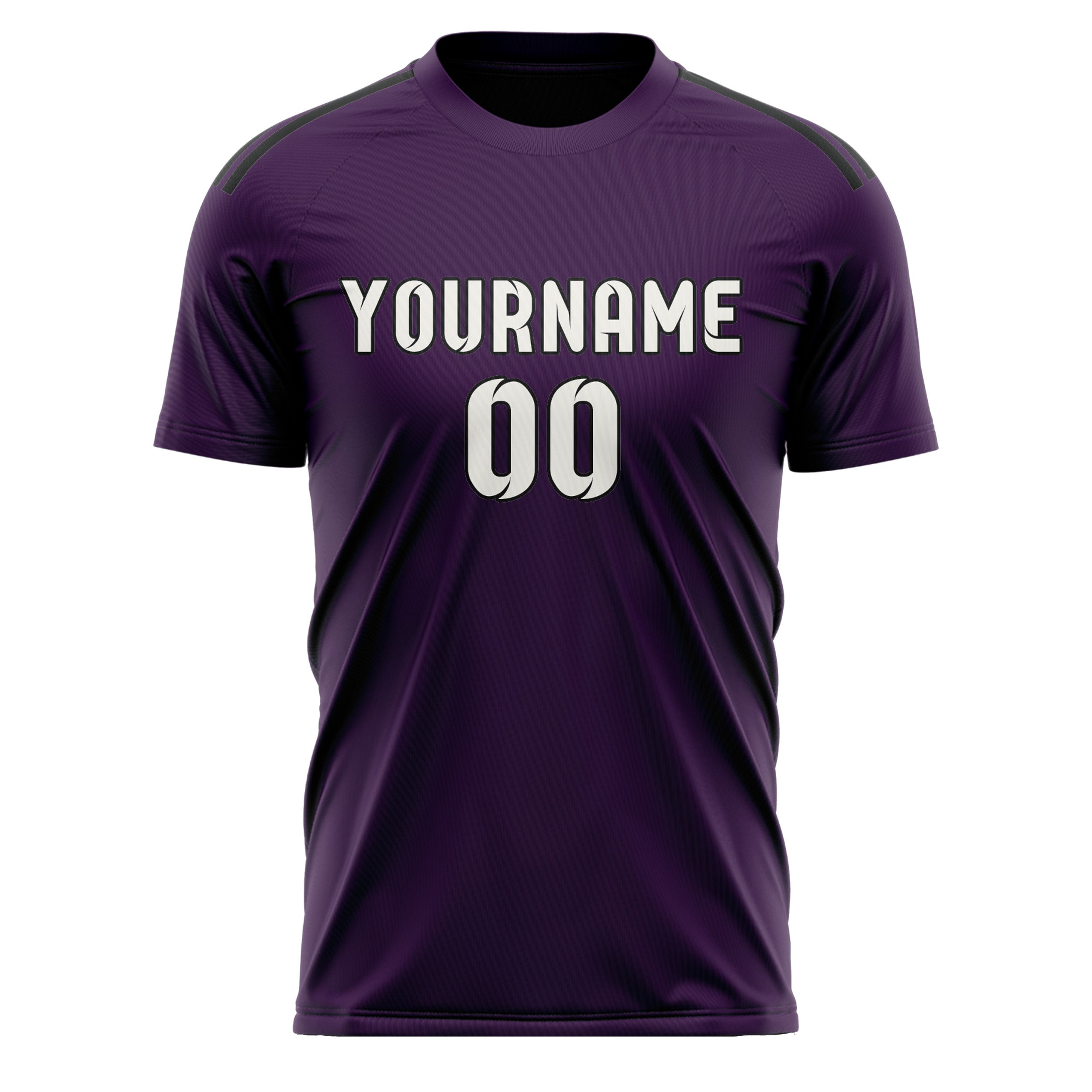 Custom Purple White Soccer Jersey