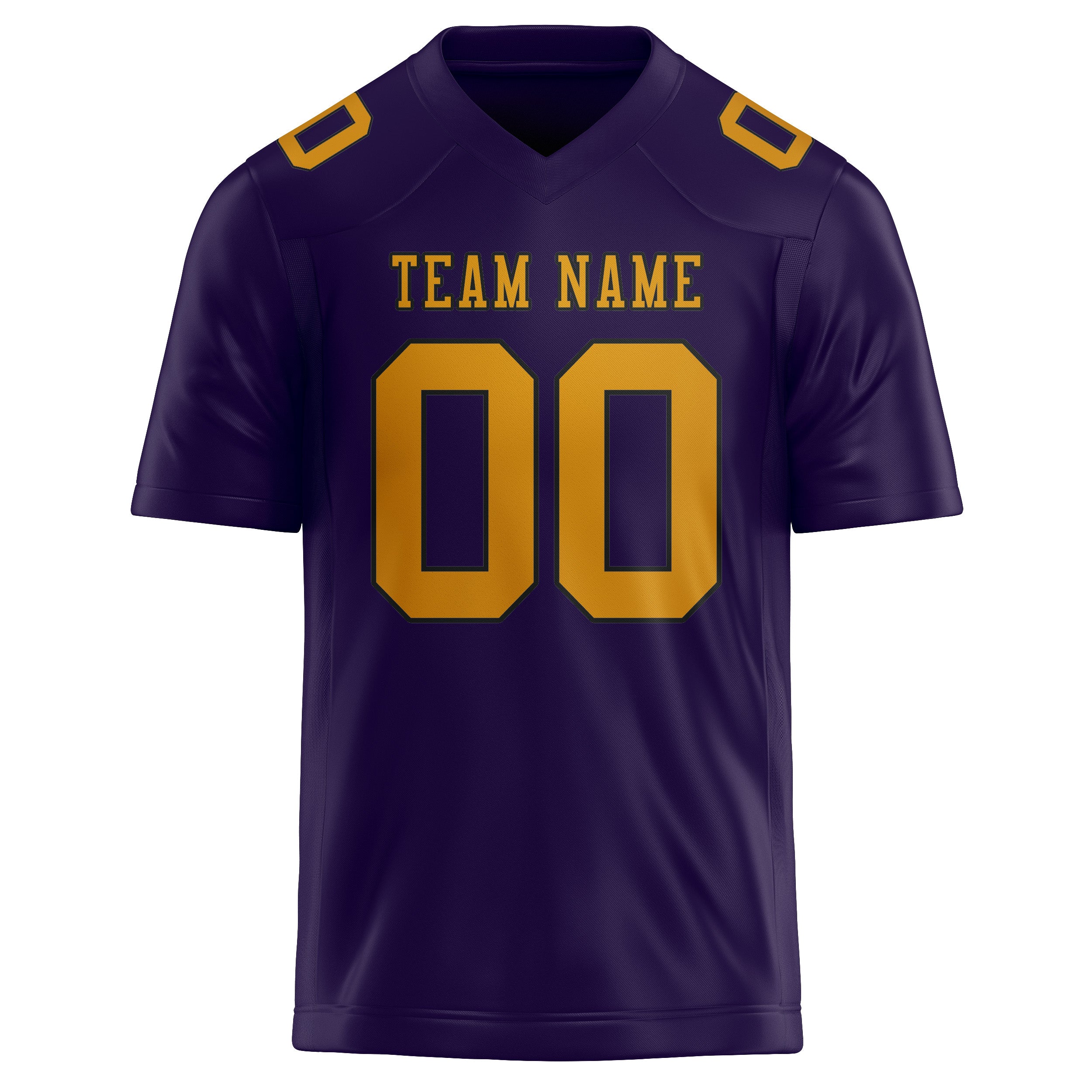 Custom Purple Yellow Football Jersey
