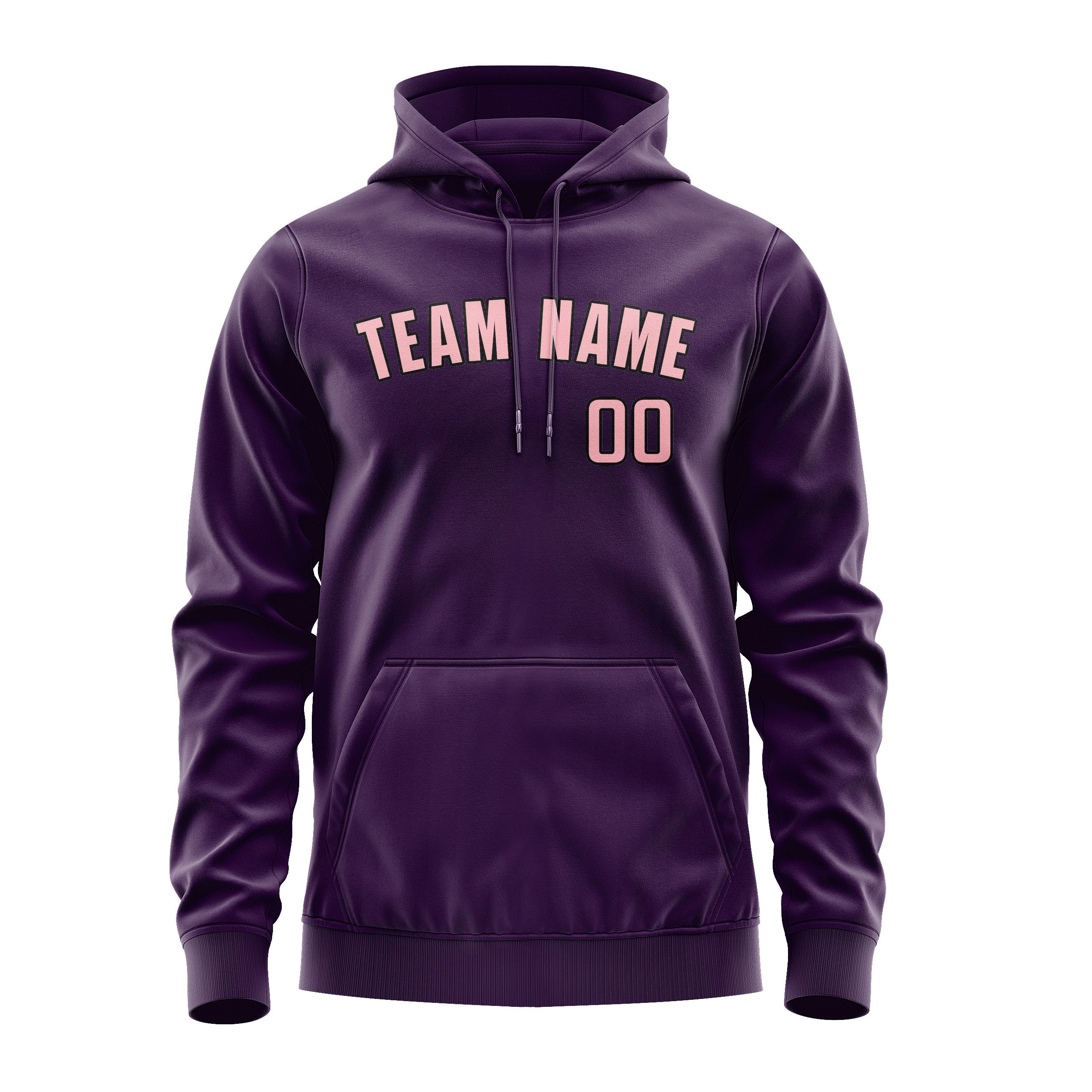 Custom Purple Light Pink Hoodie