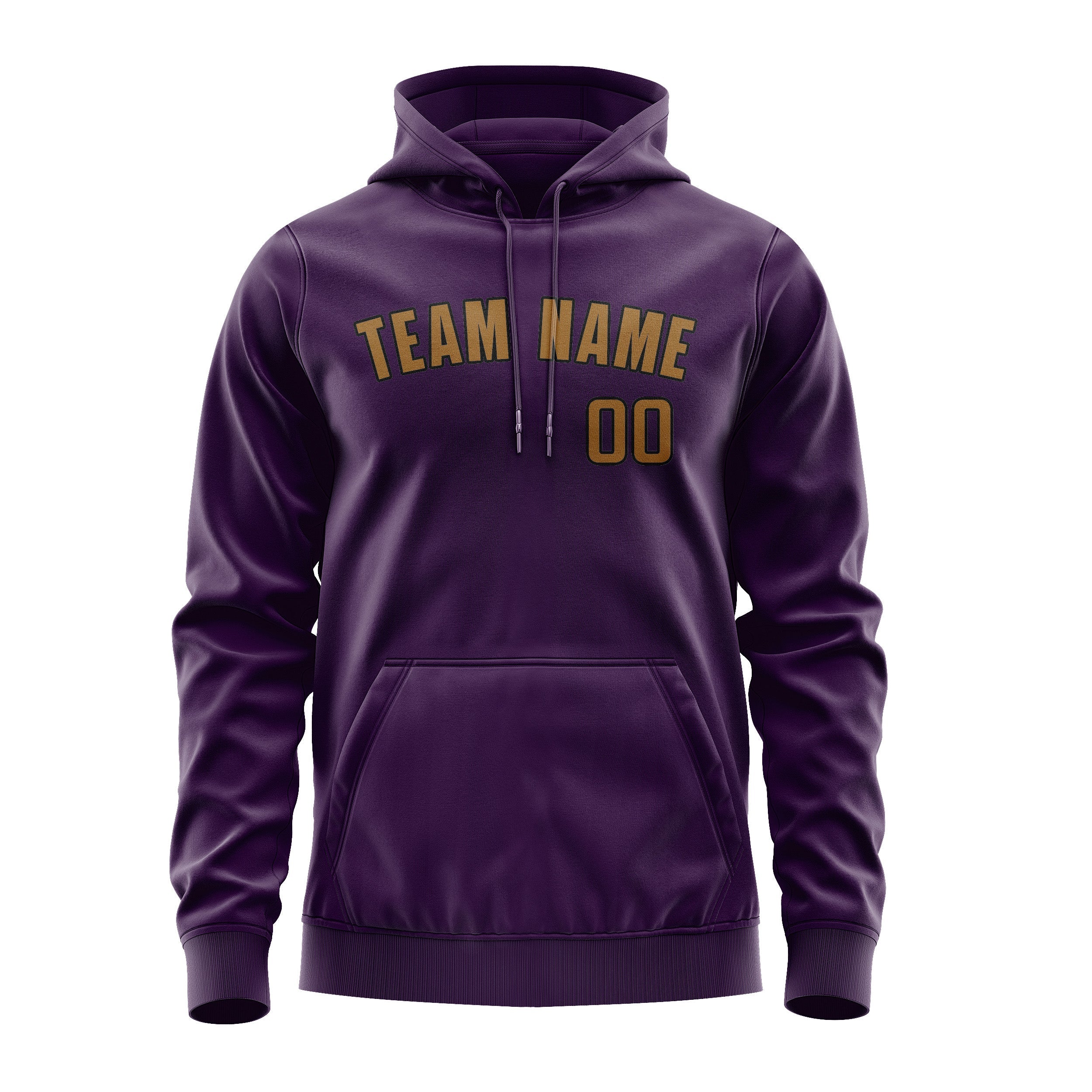 Custom Purple Khaki Hoodie