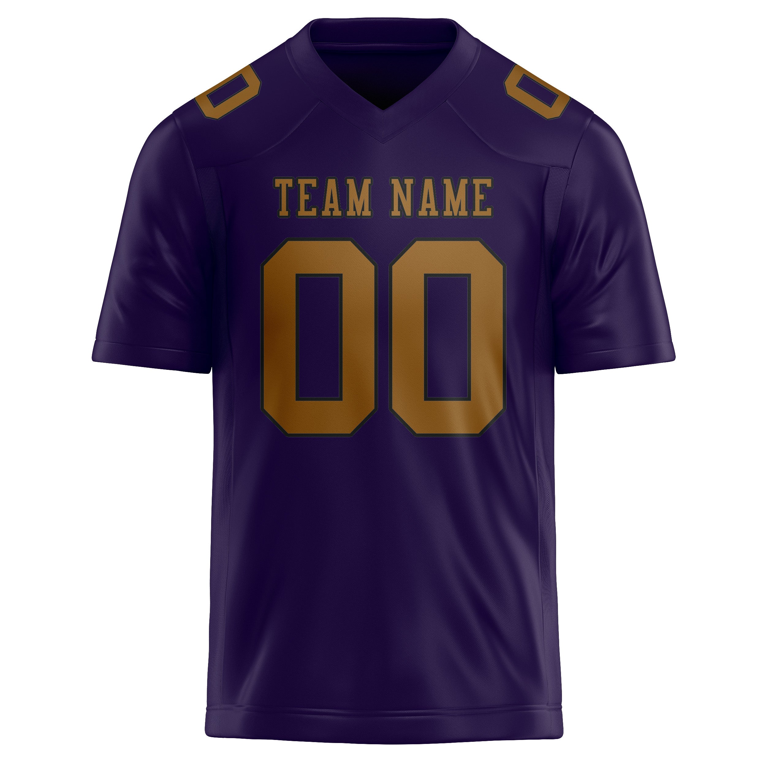 Custom Purple Khaki Football Jersey