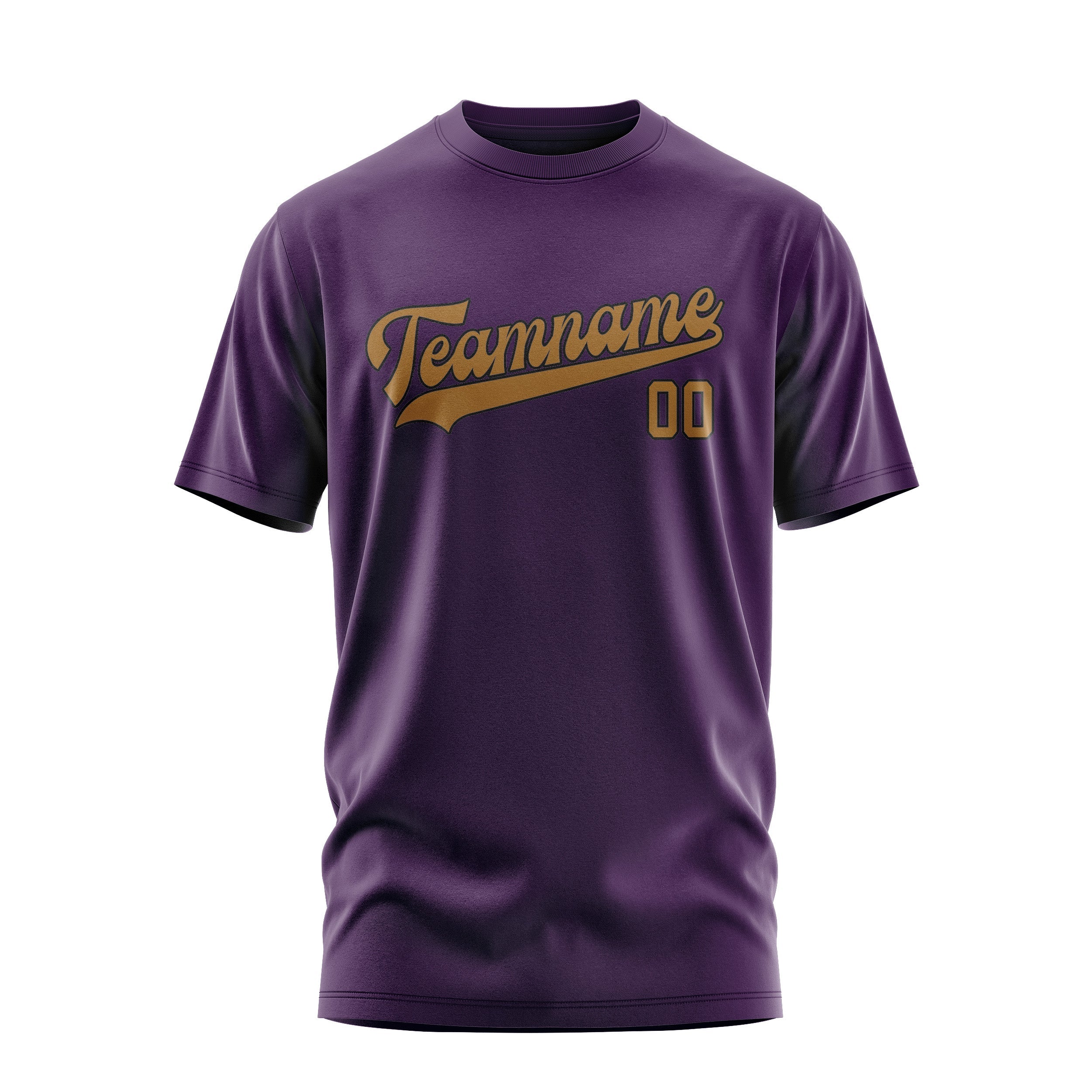 Custom Purple Khaki T-Shirt