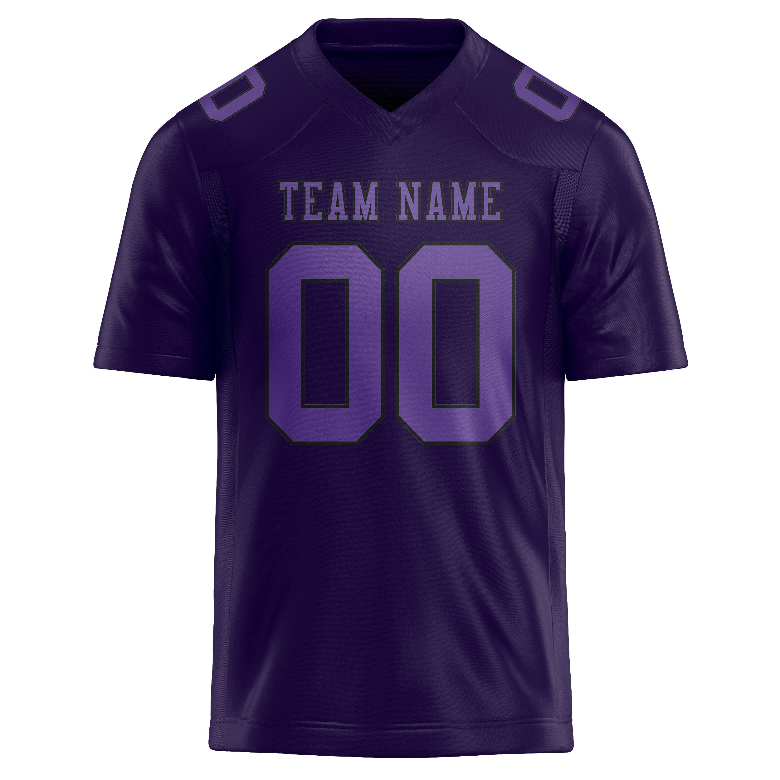 Custom Purple Light Purple Football Jersey