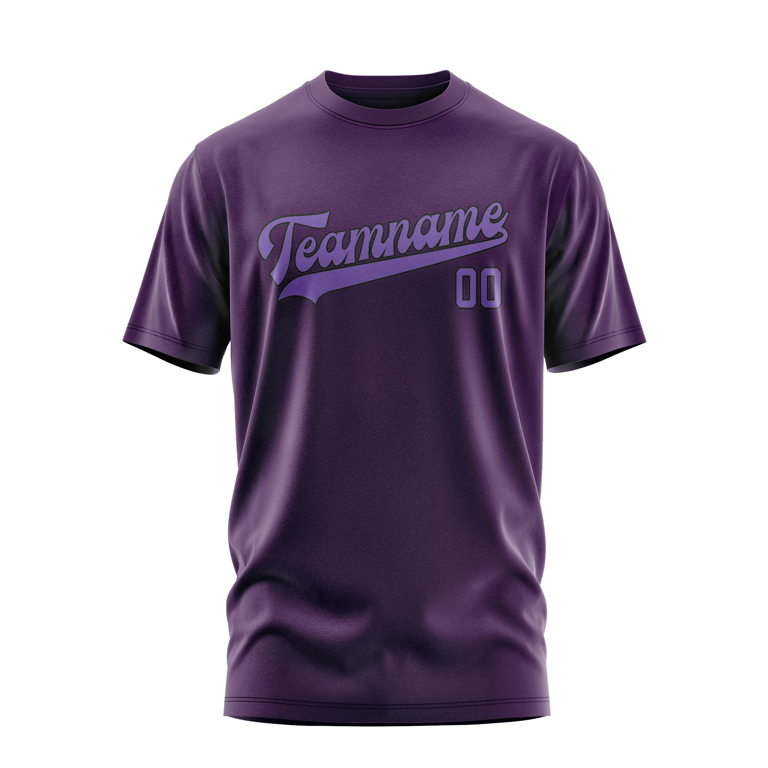 Custom Purple Light Purple T-Shirt