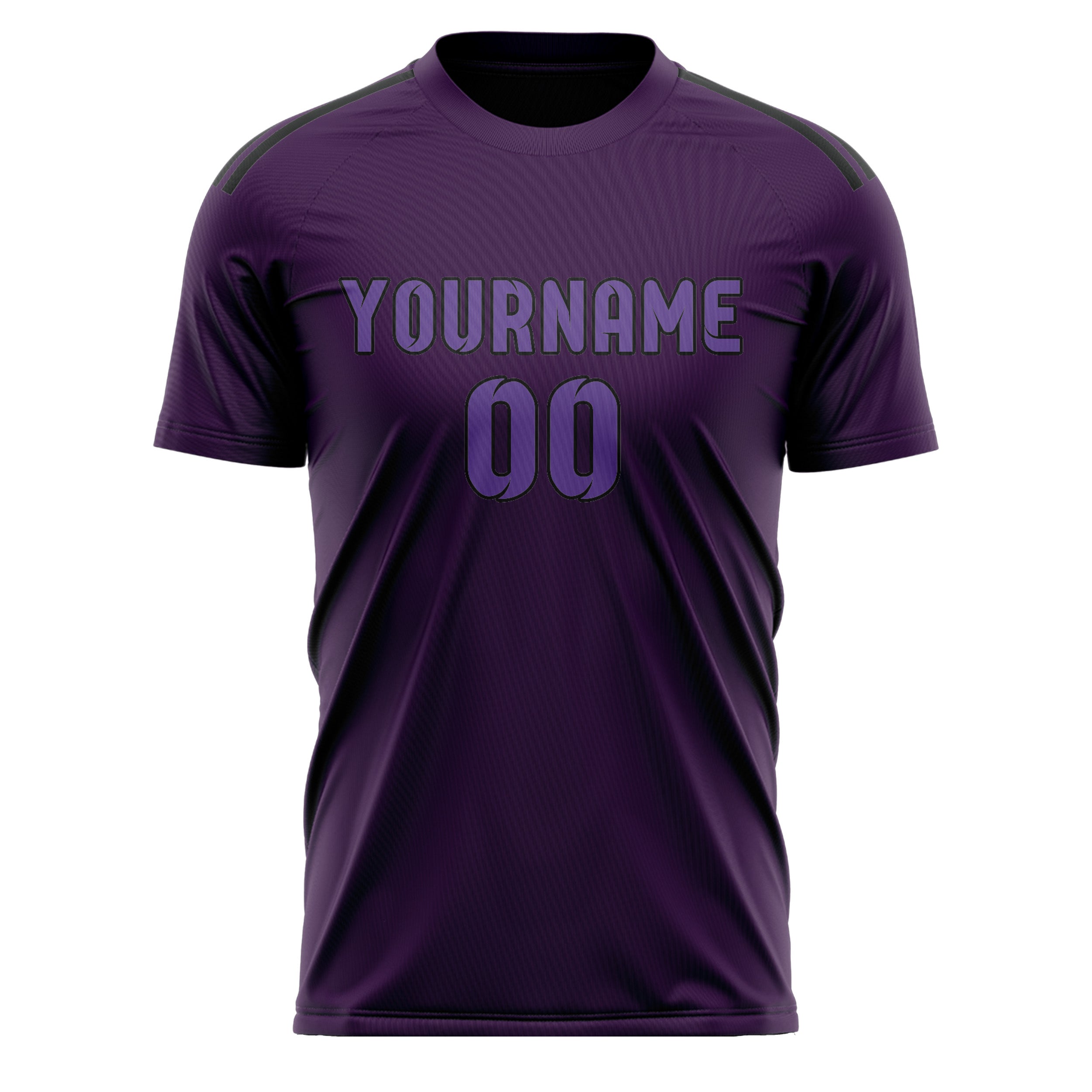 Custom Purple Light Purple Soccer Jersey