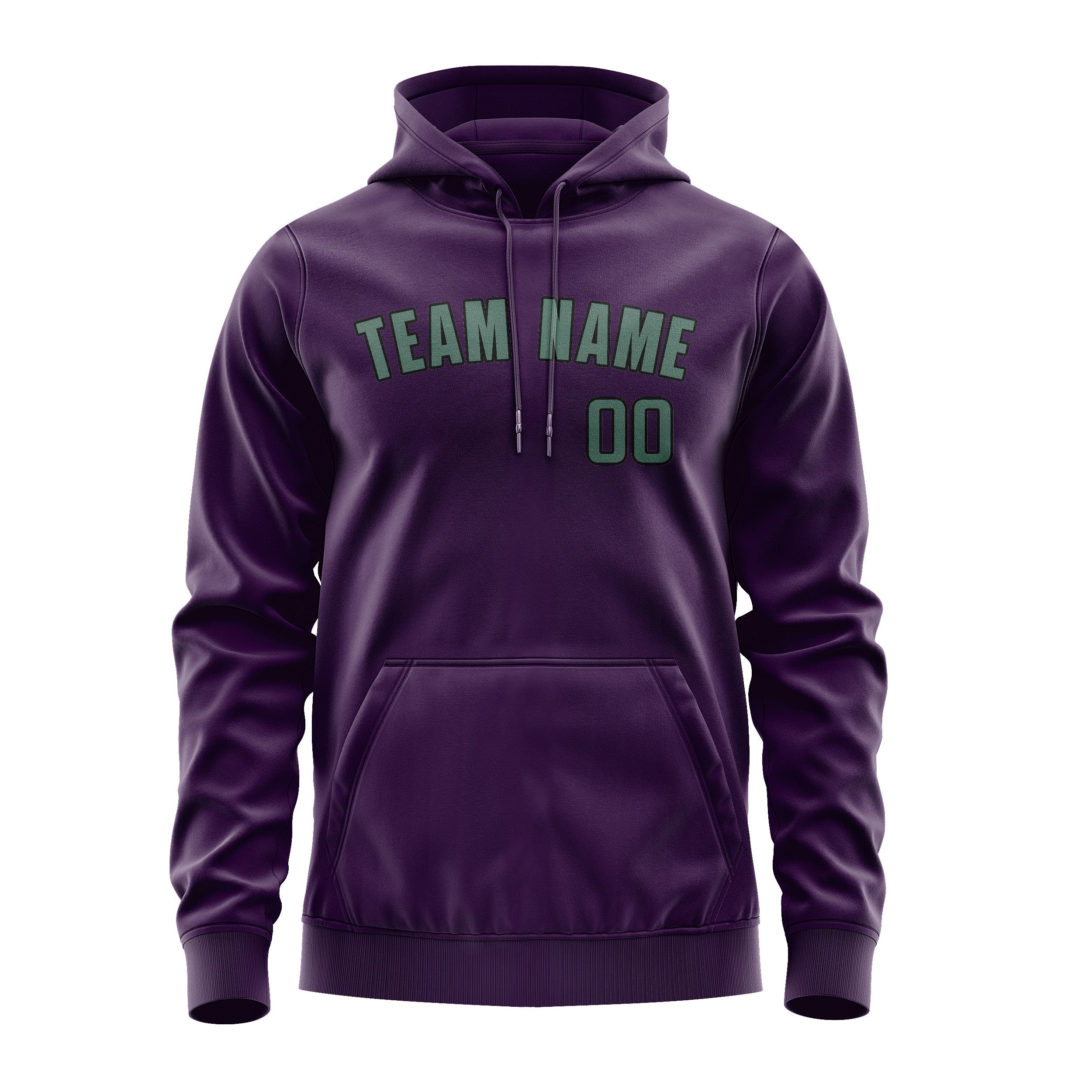 Custom Purple Blue Green Hoodie