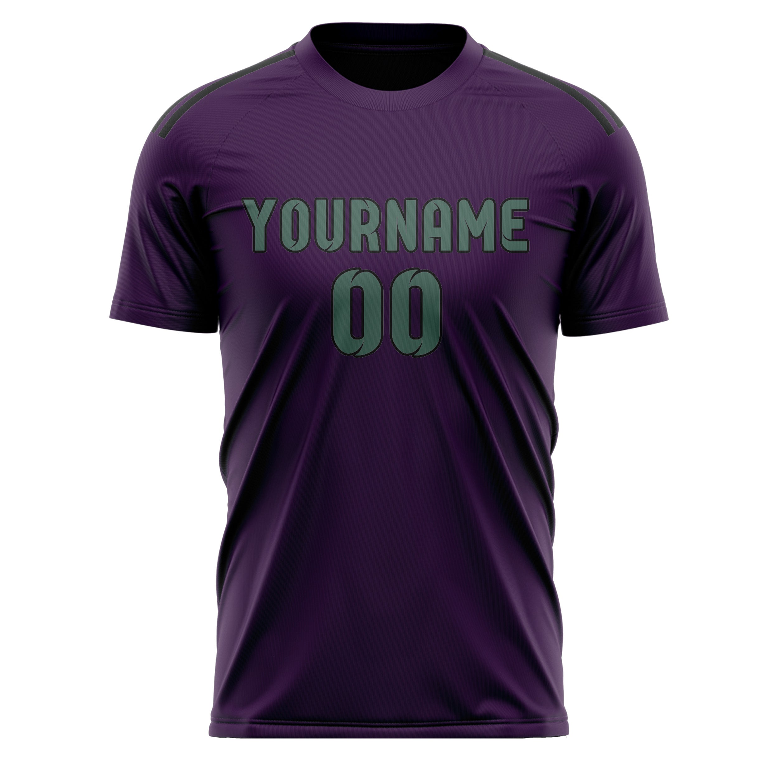 Custom Purple Blue Green Soccer Jersey