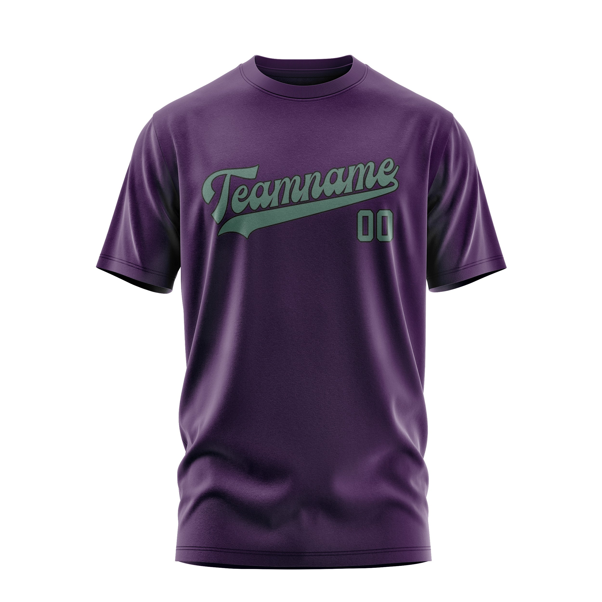 Custom Purple Blue Green T-Shirt