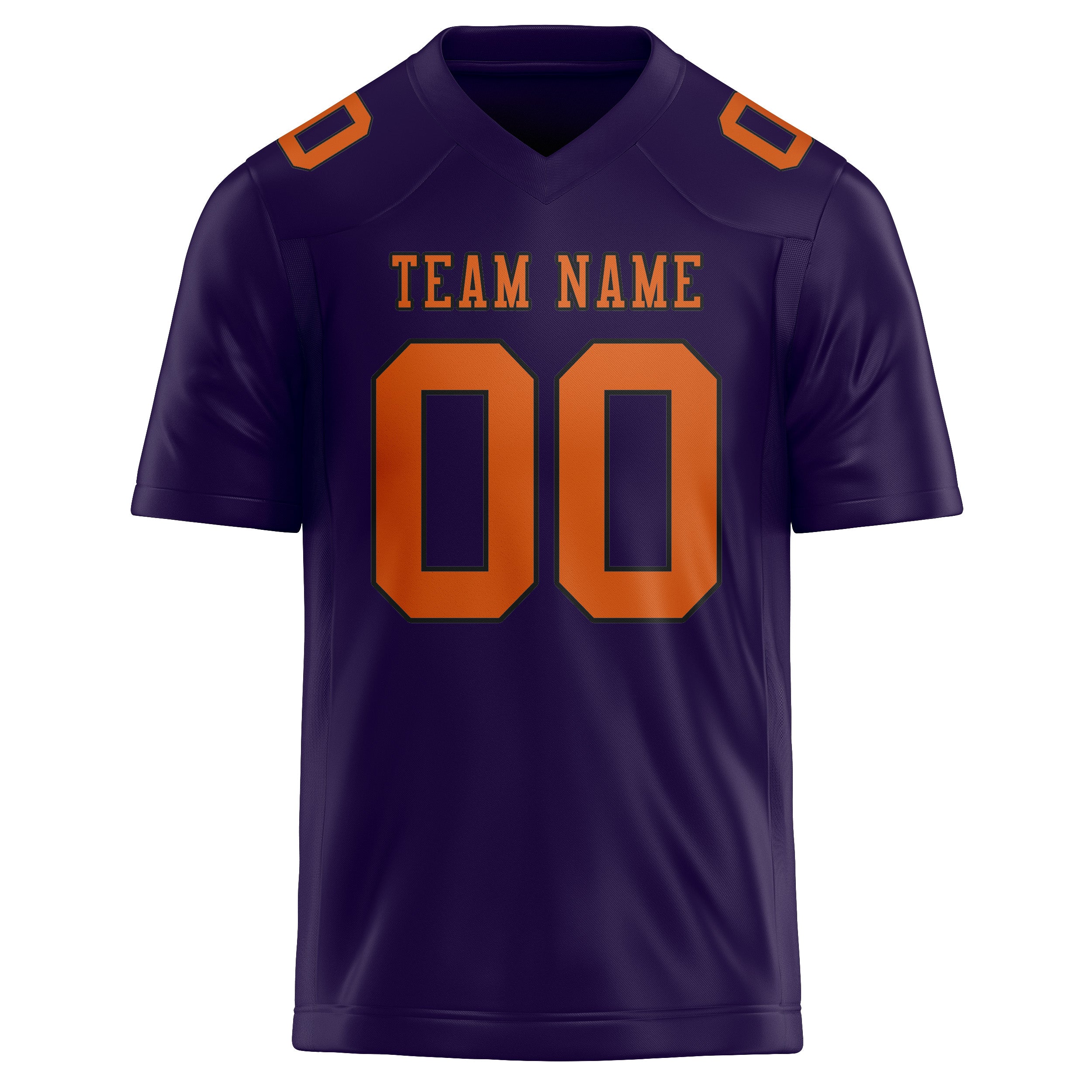 Custom Purple Orange Football Jersey