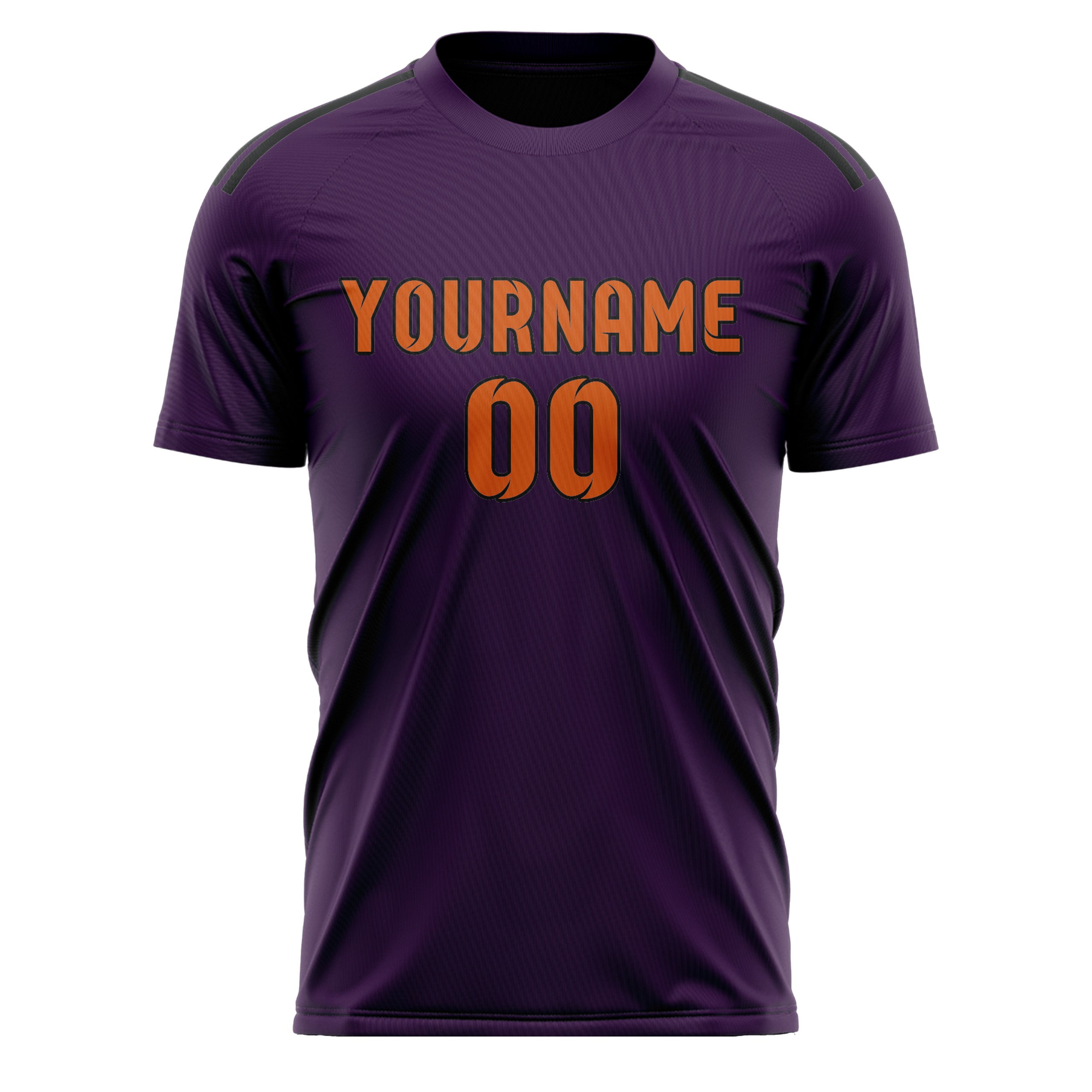 Custom Purple Orange Soccer Jersey