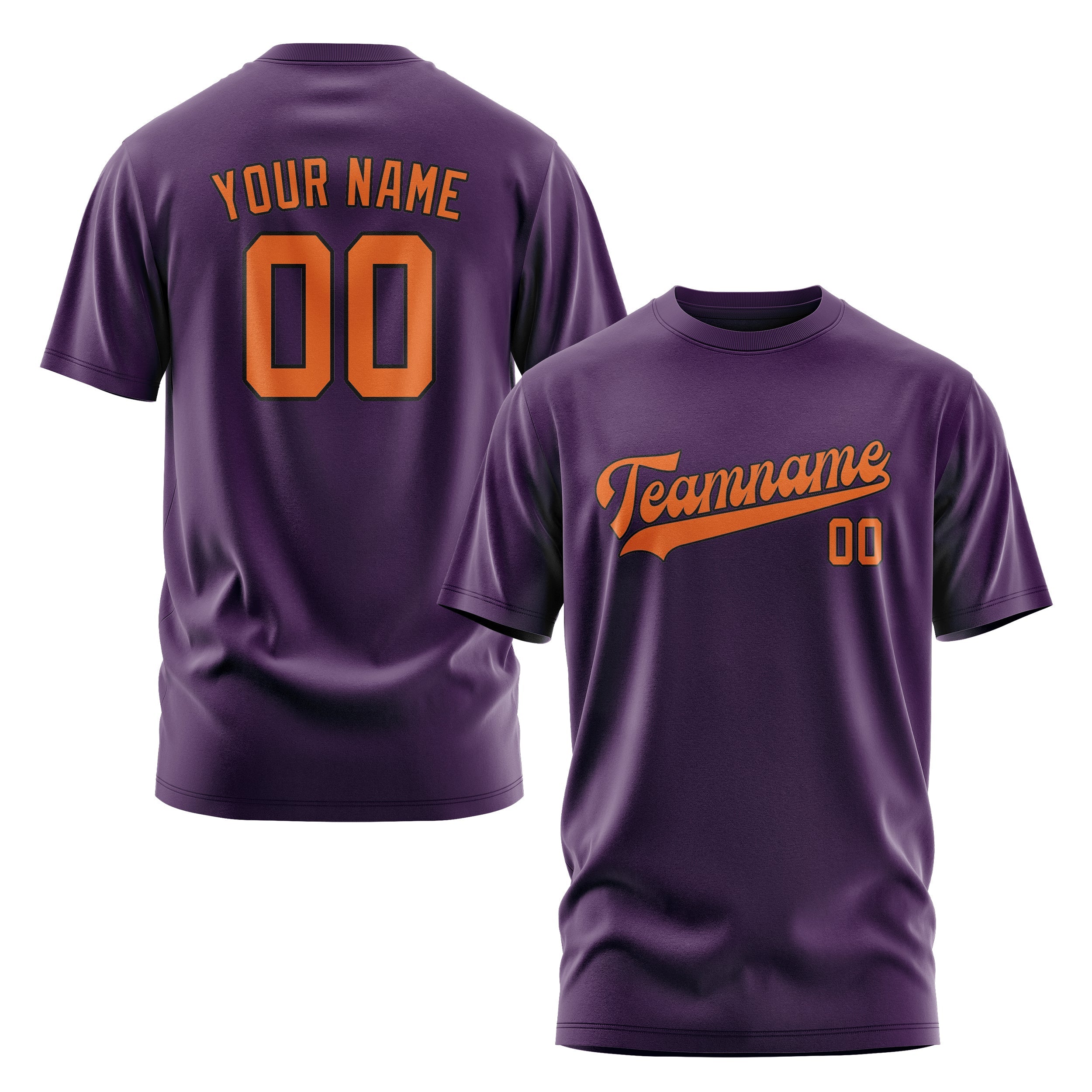 Custom Purple Orange T-Shirt