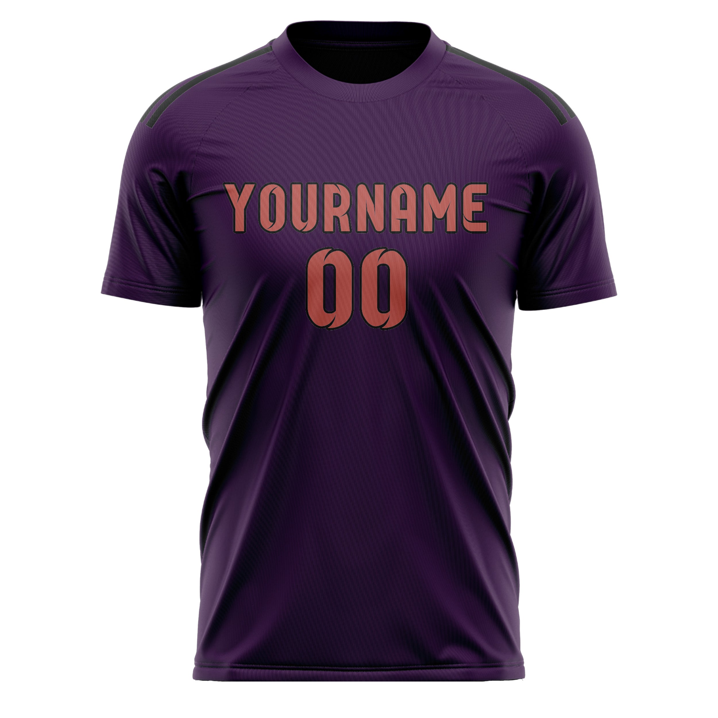 Custom Purple Copper Rose Soccer Jersey