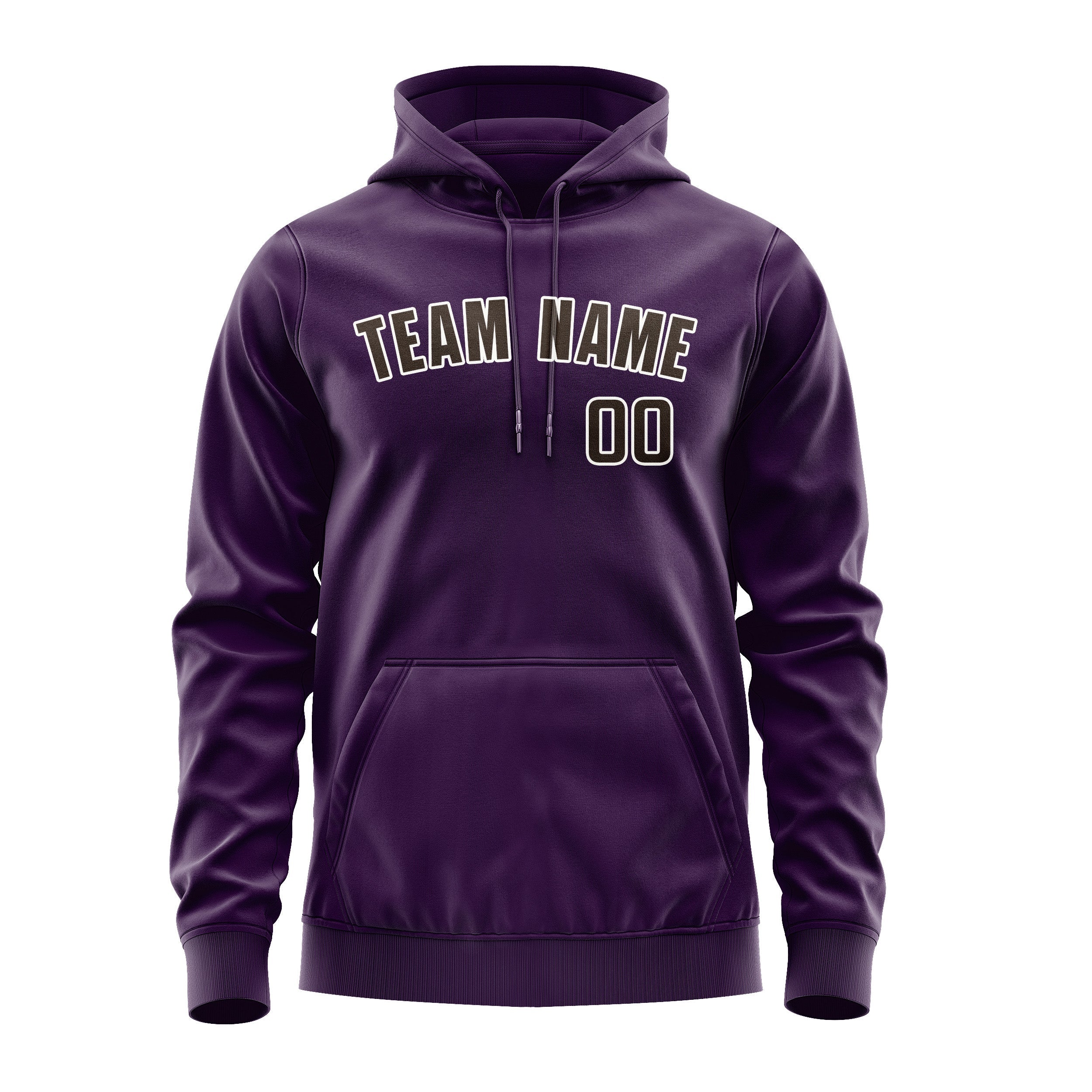Custom Purple Brown Hoodie