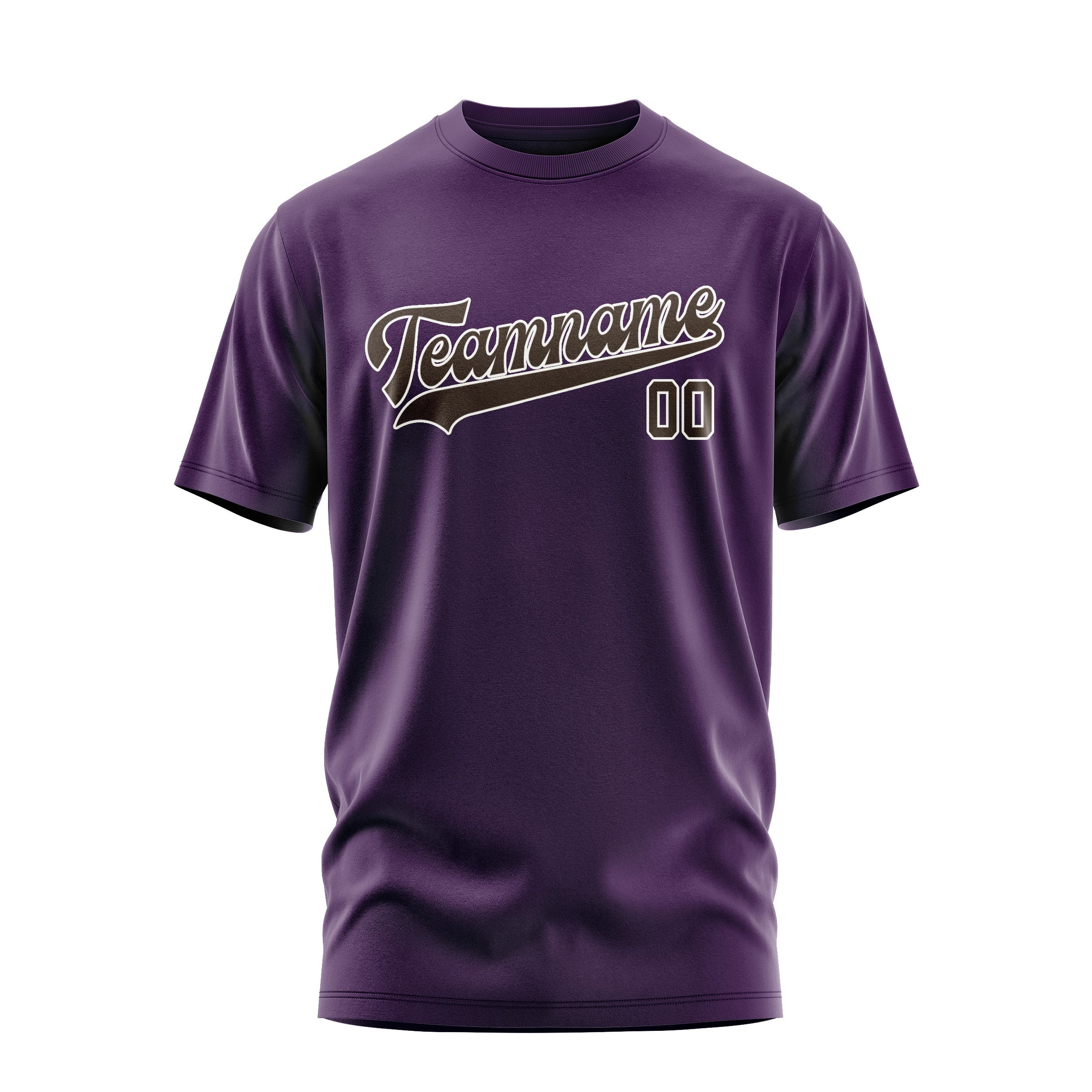 Custom Purple Brown T-Shirt