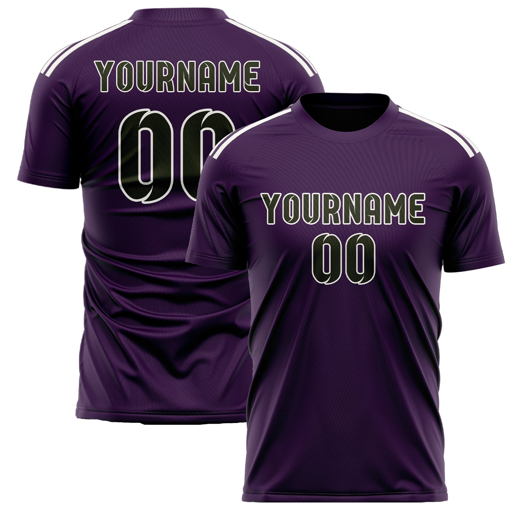 Custom Purple Olive Soccer Jersey