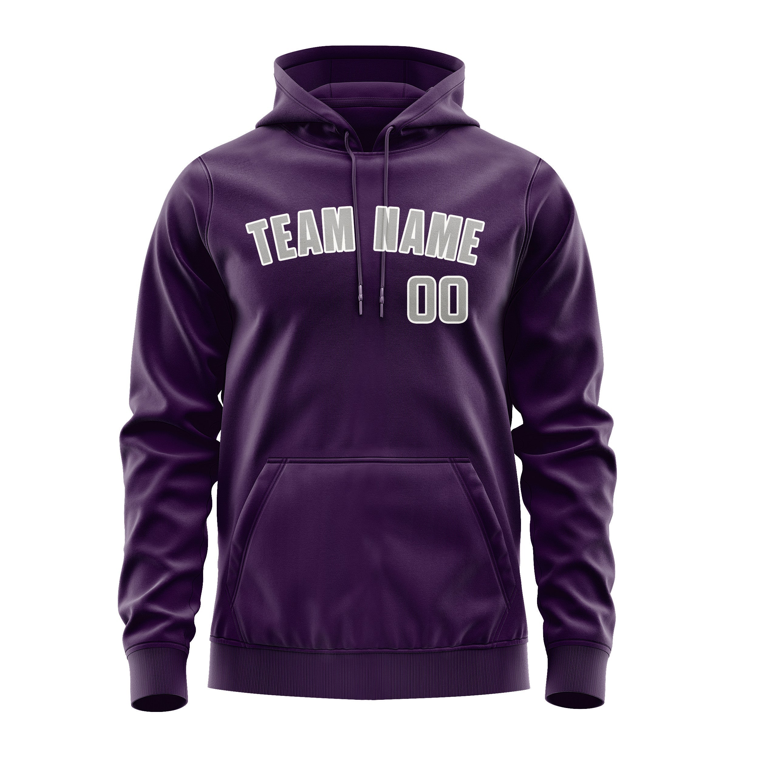 Custom Purple Gray Hoodie
