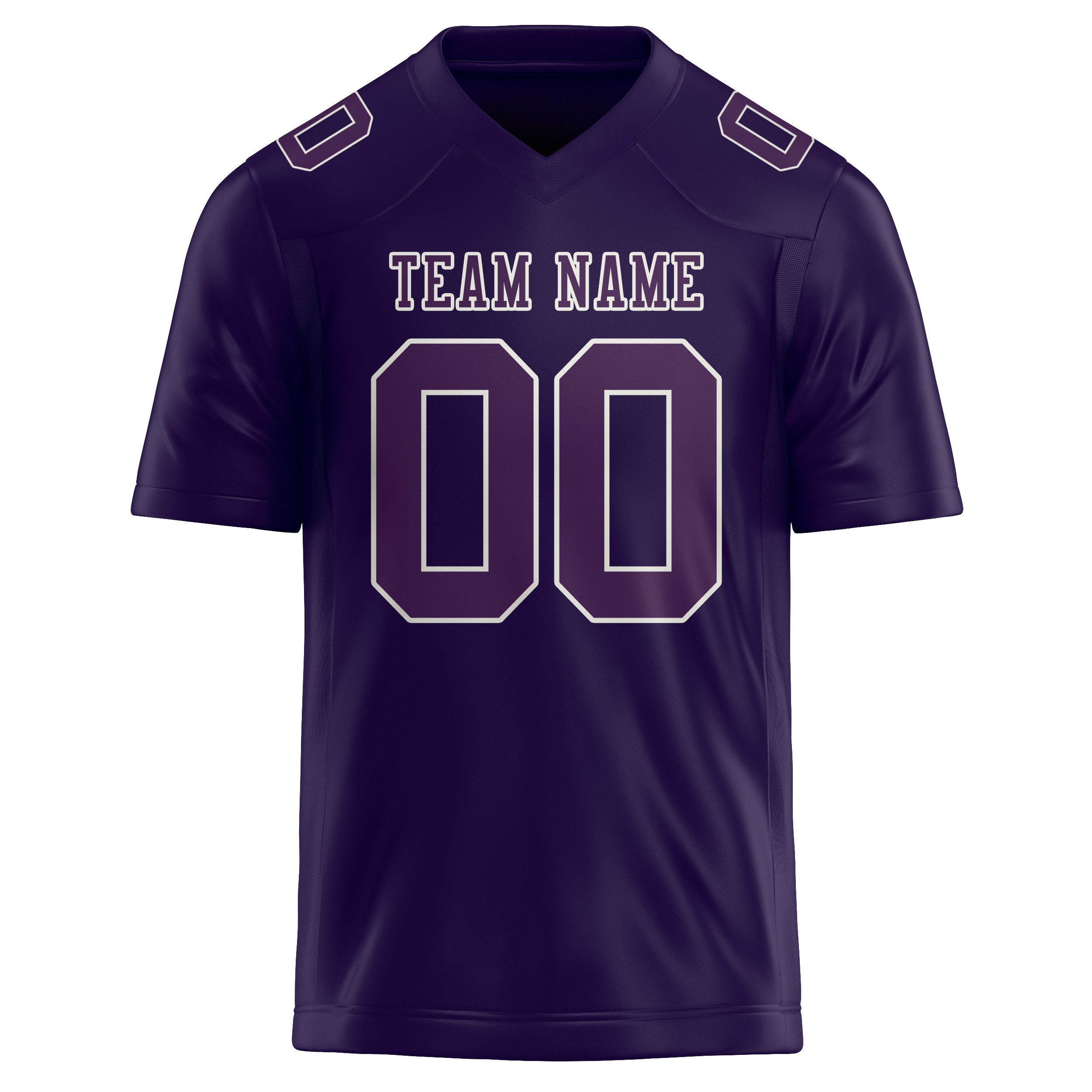 Custom Purple Purple Football Jersey