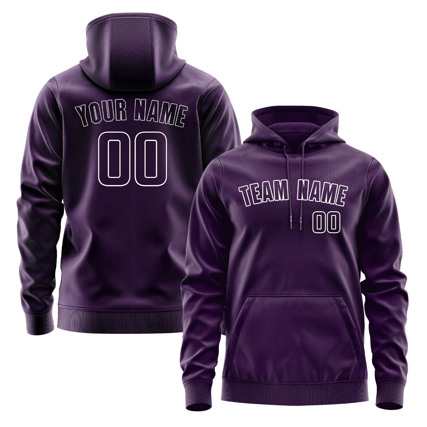 Custom Purple Purple Hoodie