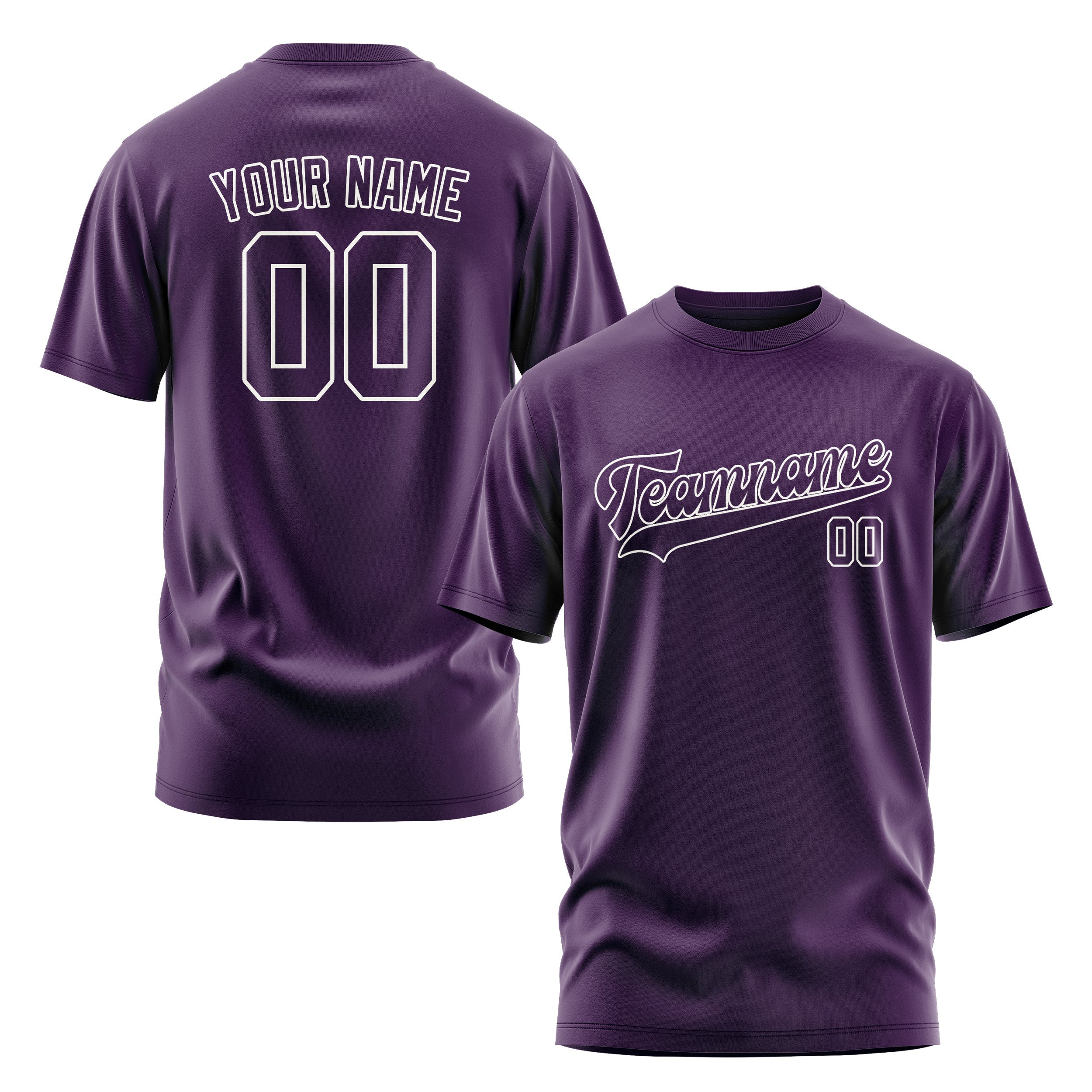 Custom Purple Purple T-Shirt