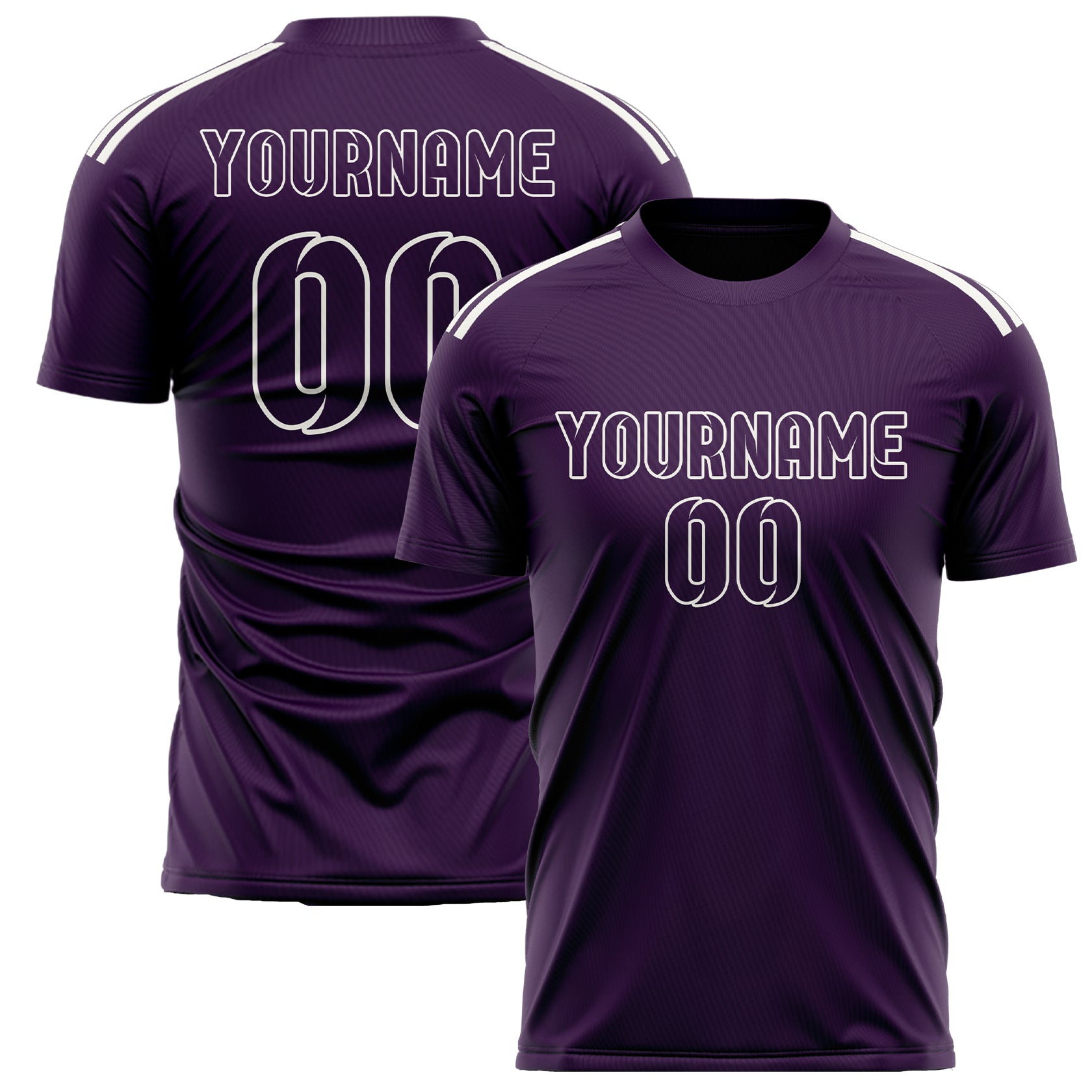 Custom Purple Purple Soccer Jersey