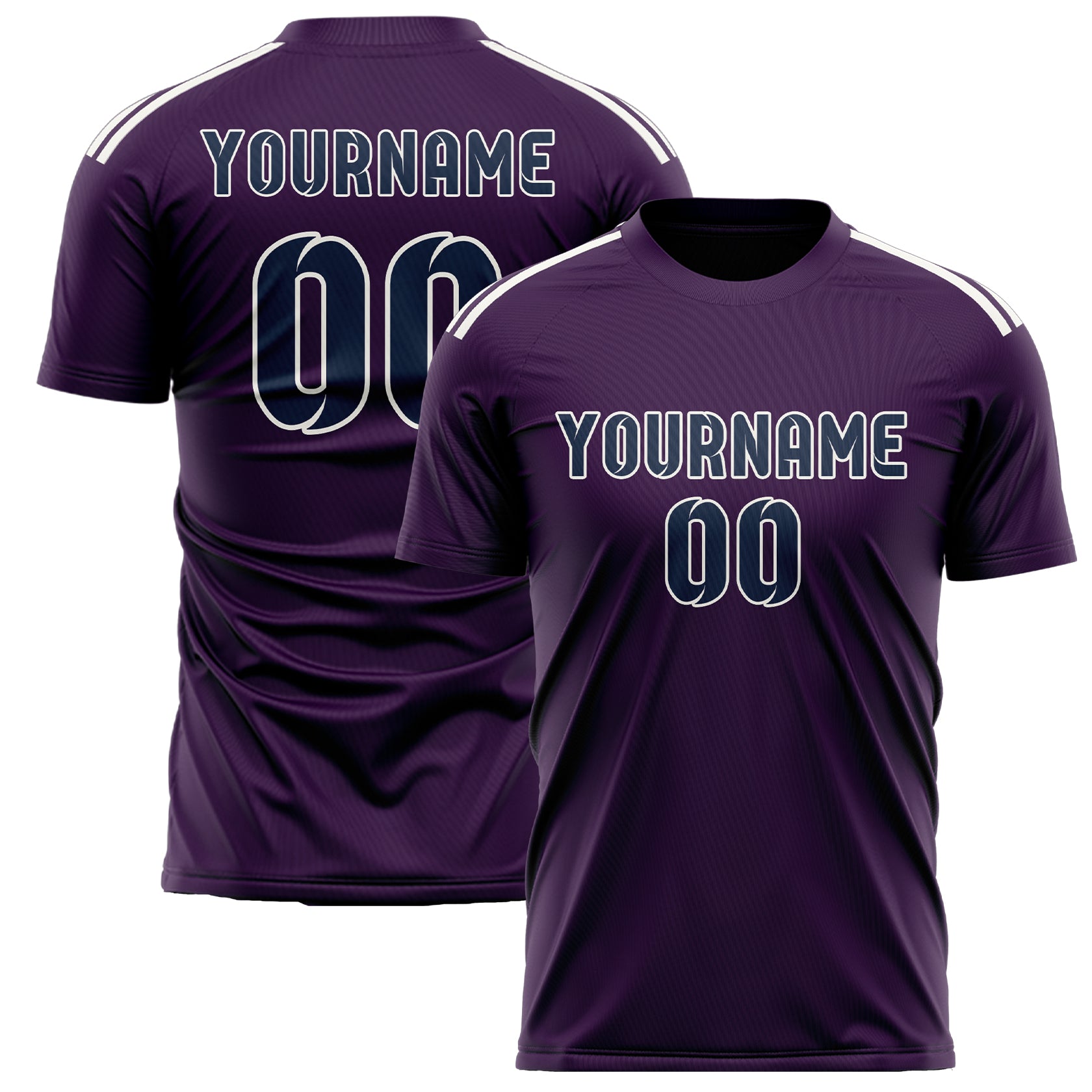 Custom Purple Blue Soccer Jersey