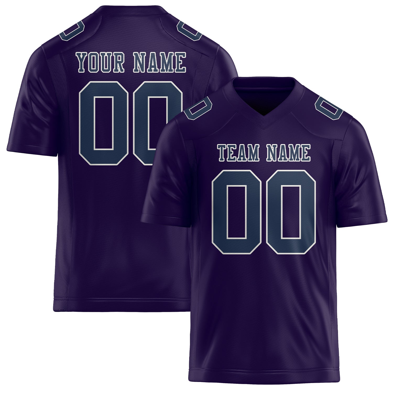 Custom Purple Blue Football Jersey