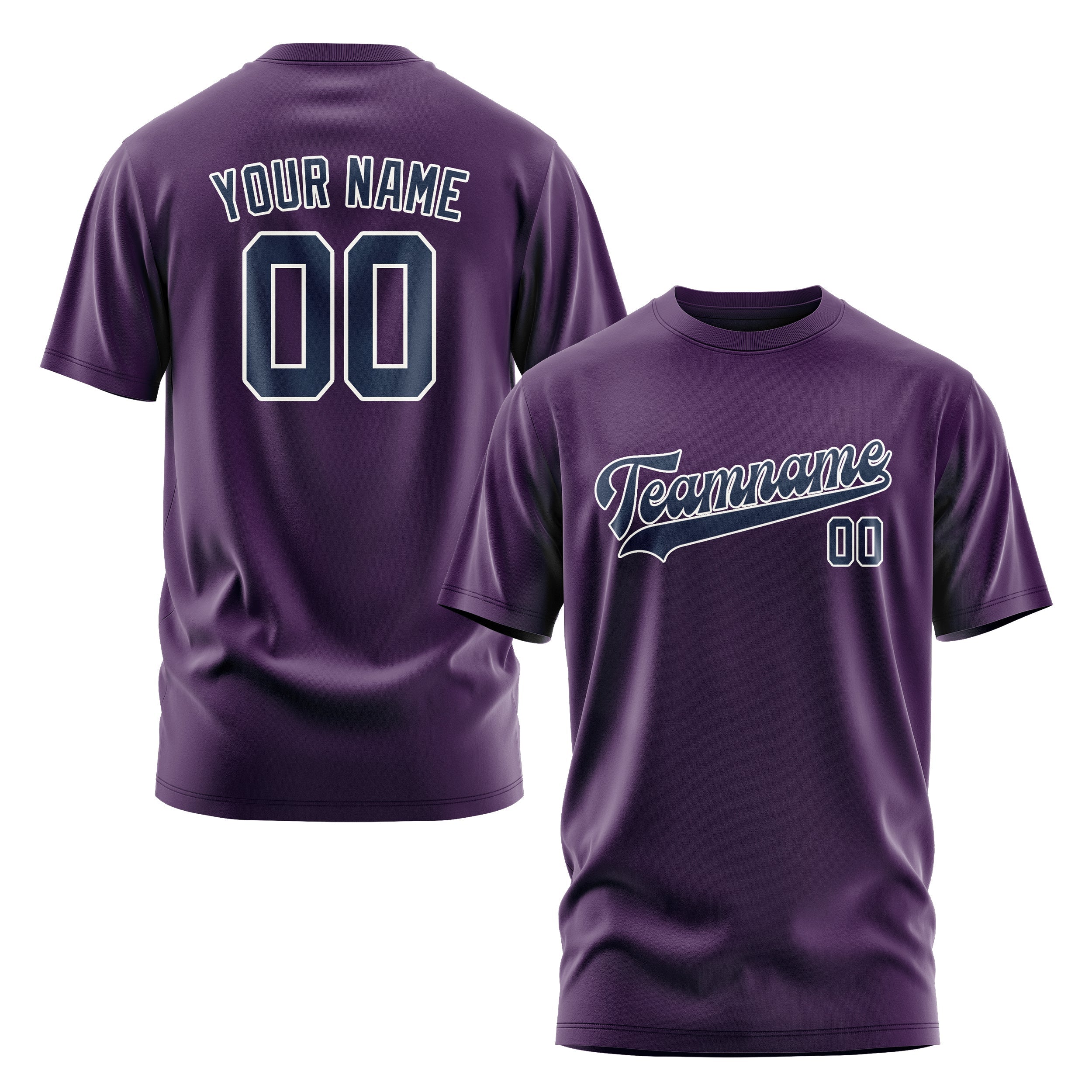Custom Purple Blue T-Shirt