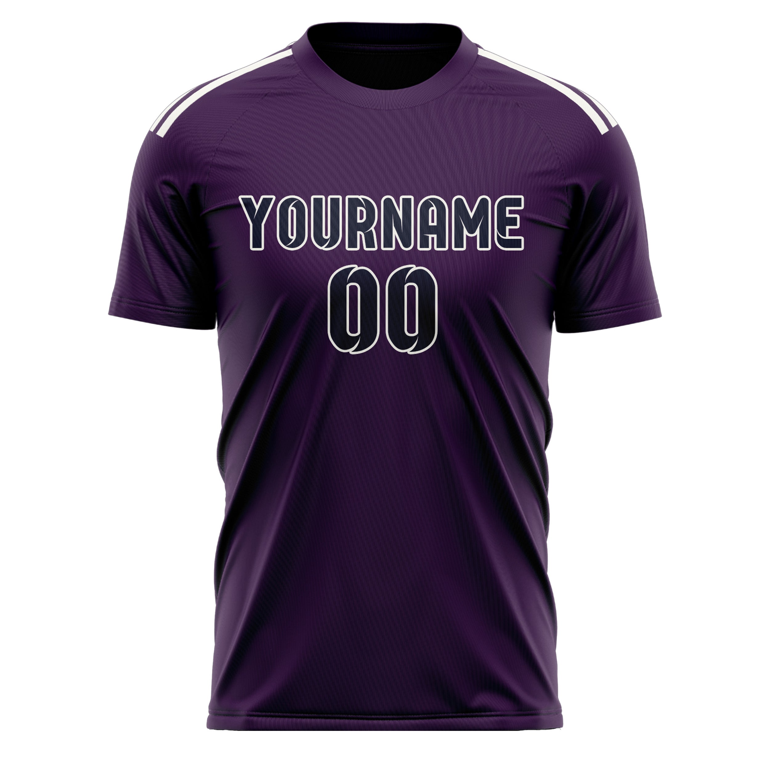 Custom Purple Navy Soccer Jersey