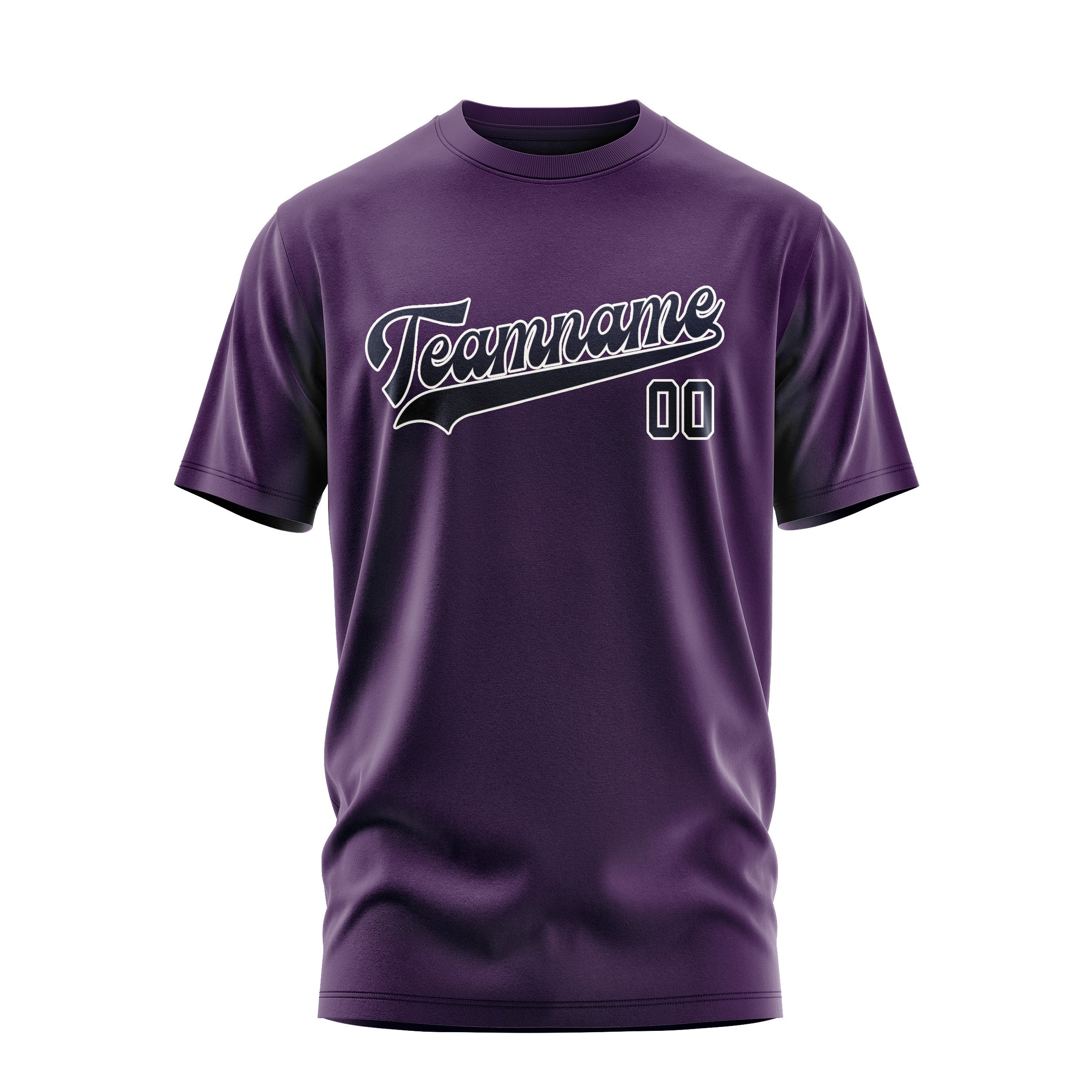 Custom Purple Navy T-Shirt