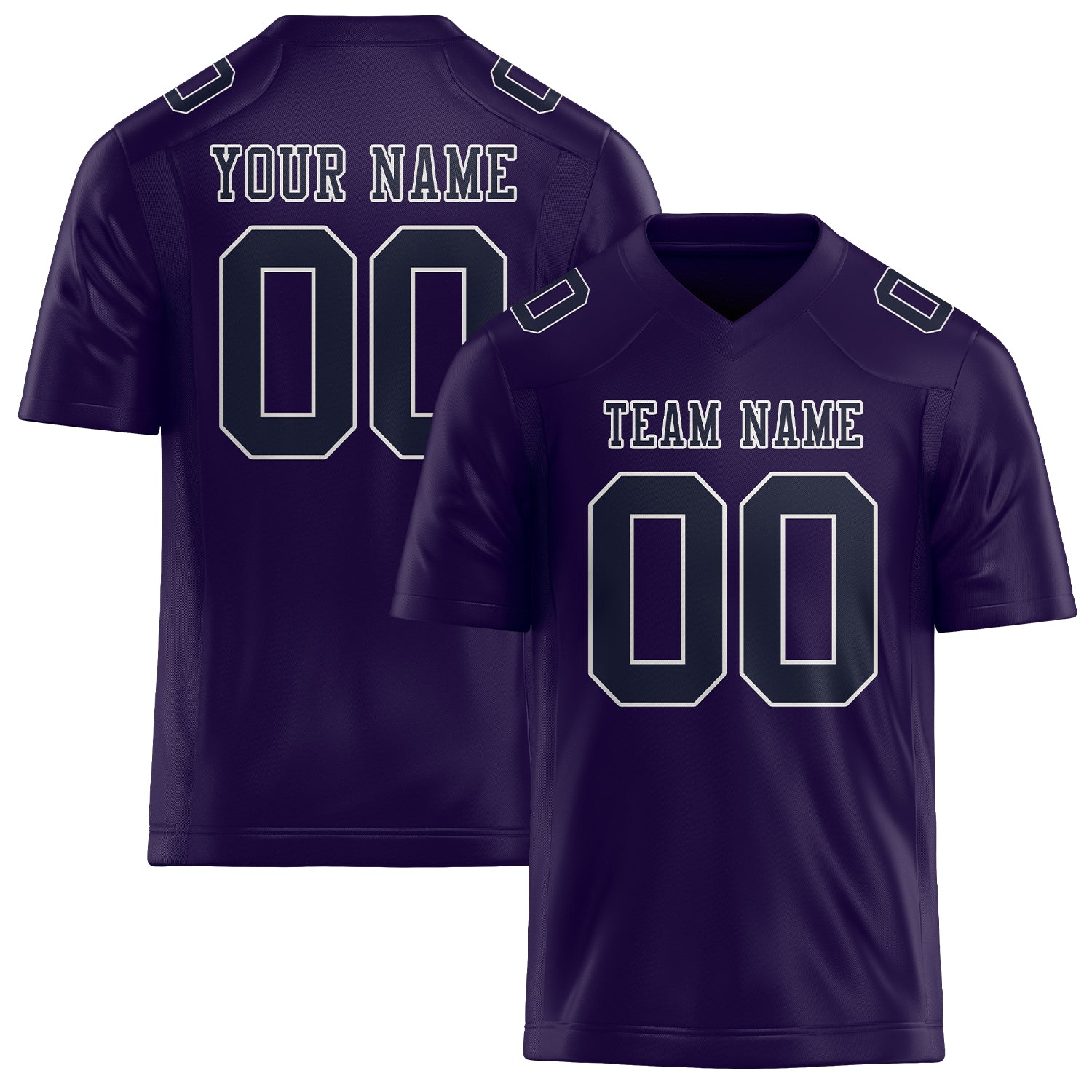 Custom Purple Navy Football Jersey