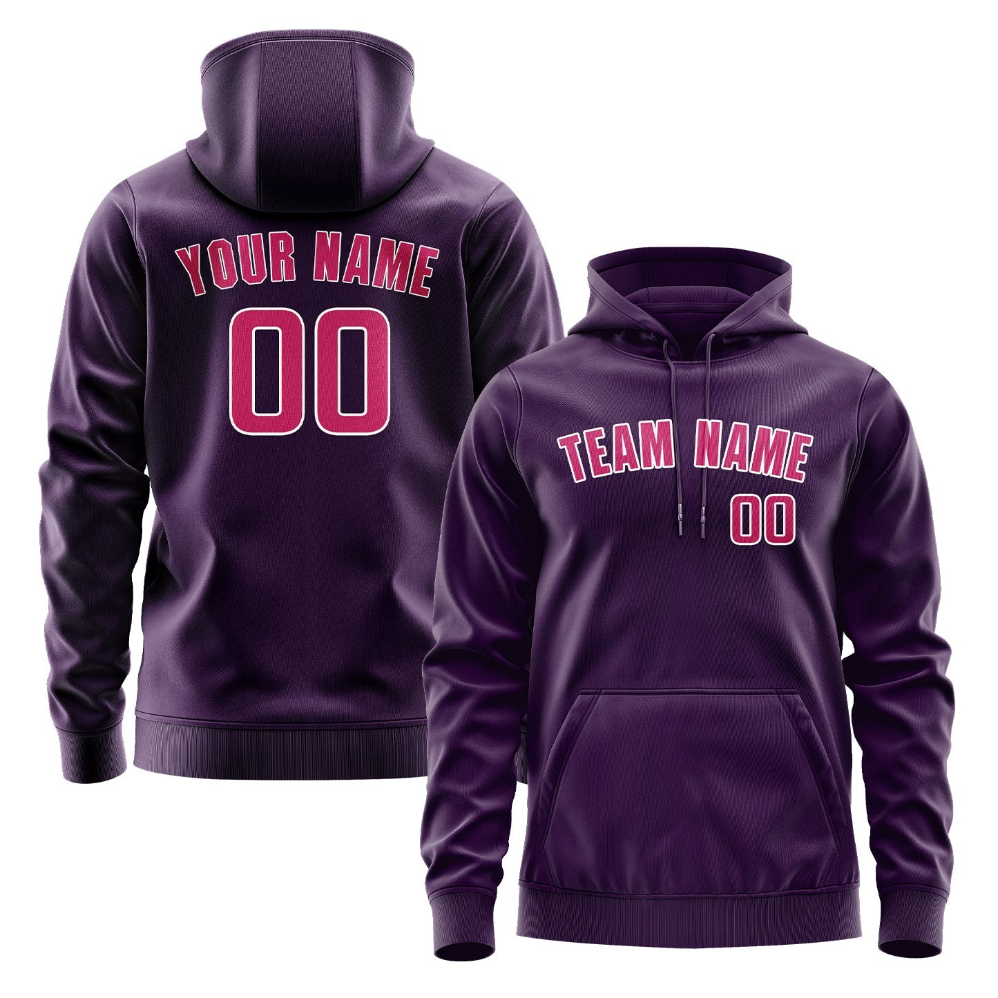 Custom Purple Pink Hoodie