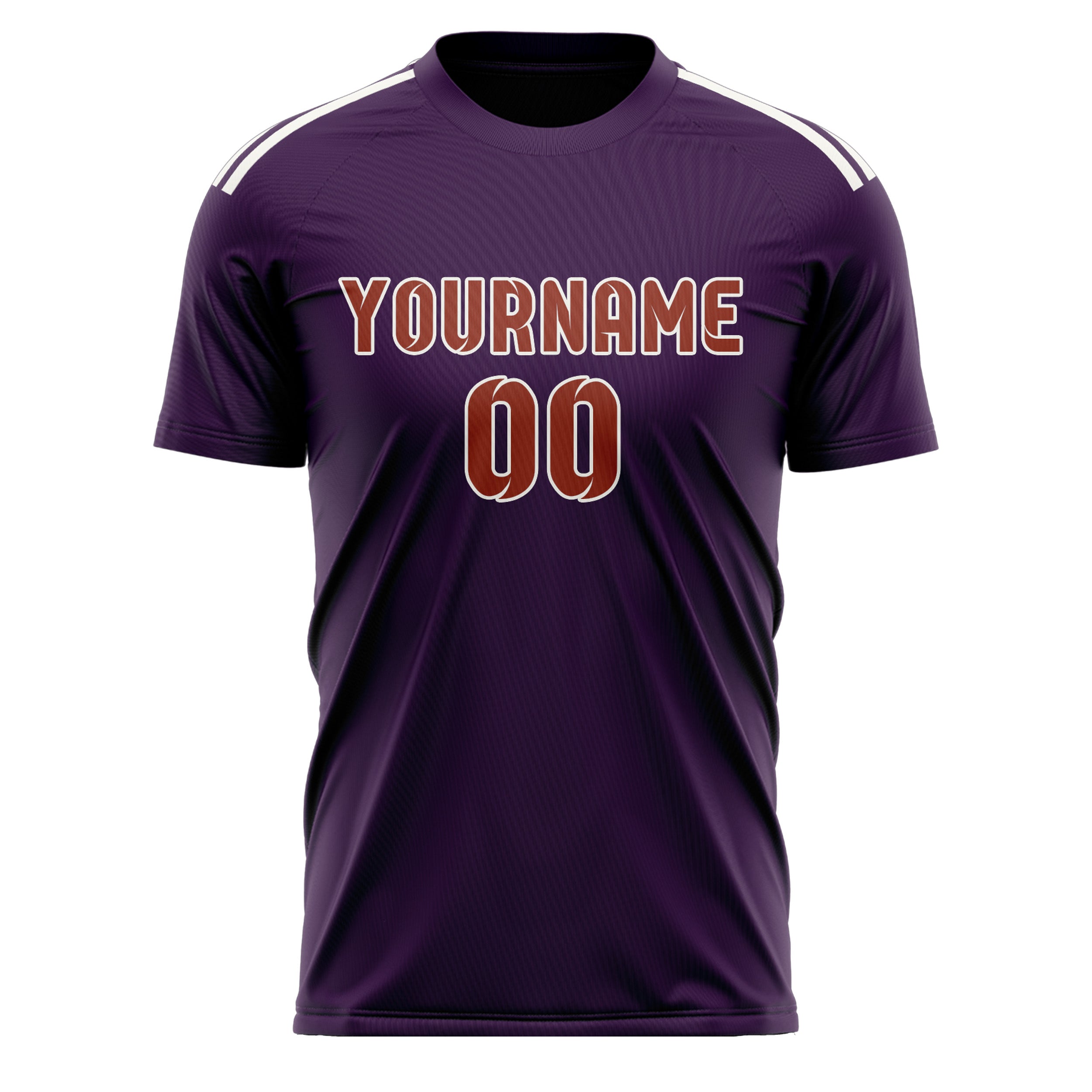 Custom Purple Coral Red Soccer Jersey