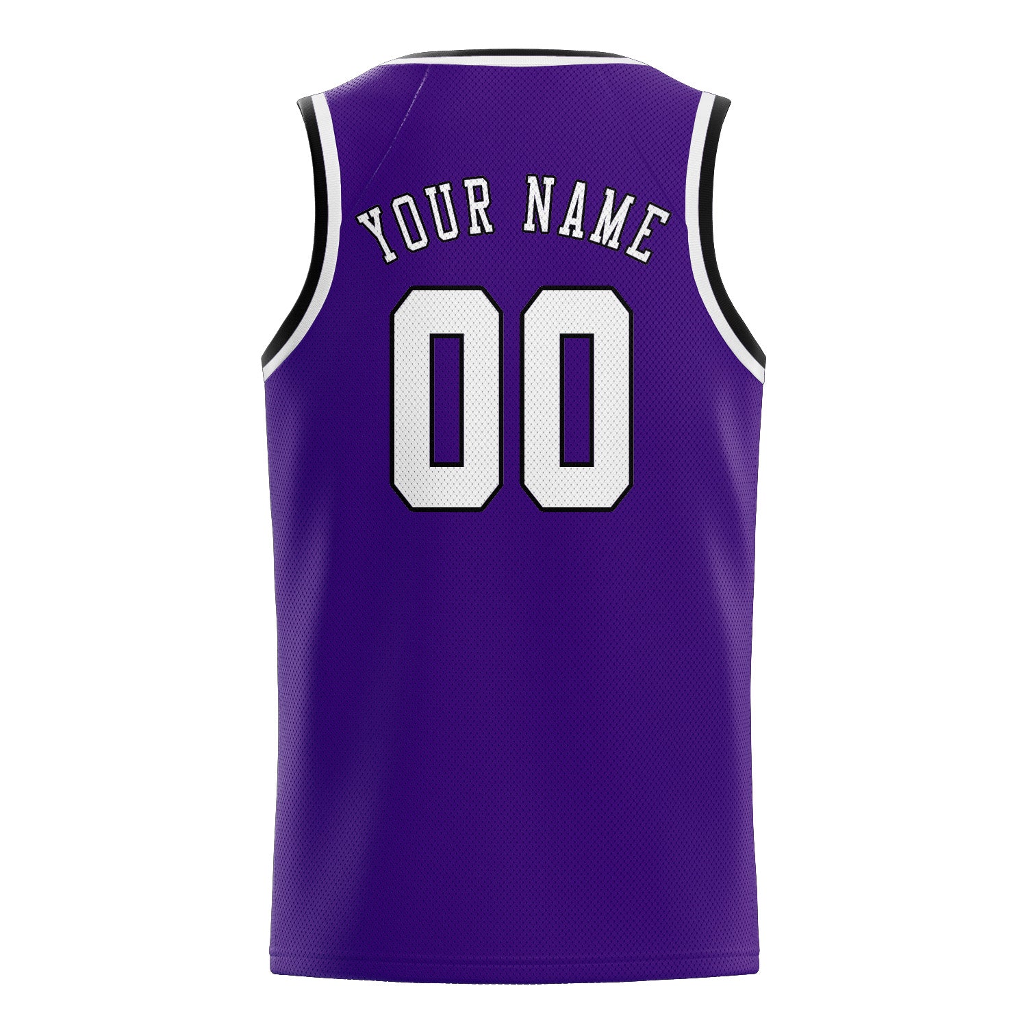 Custom Purple White Basketball Jersey