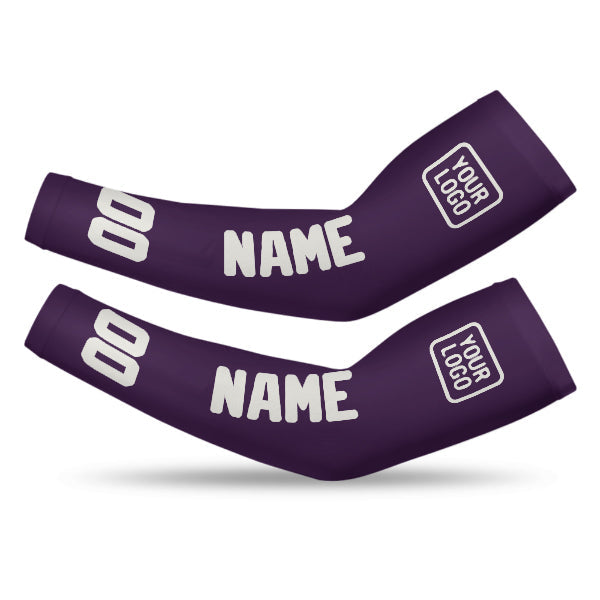 Custom Purple White Arm Sleeve