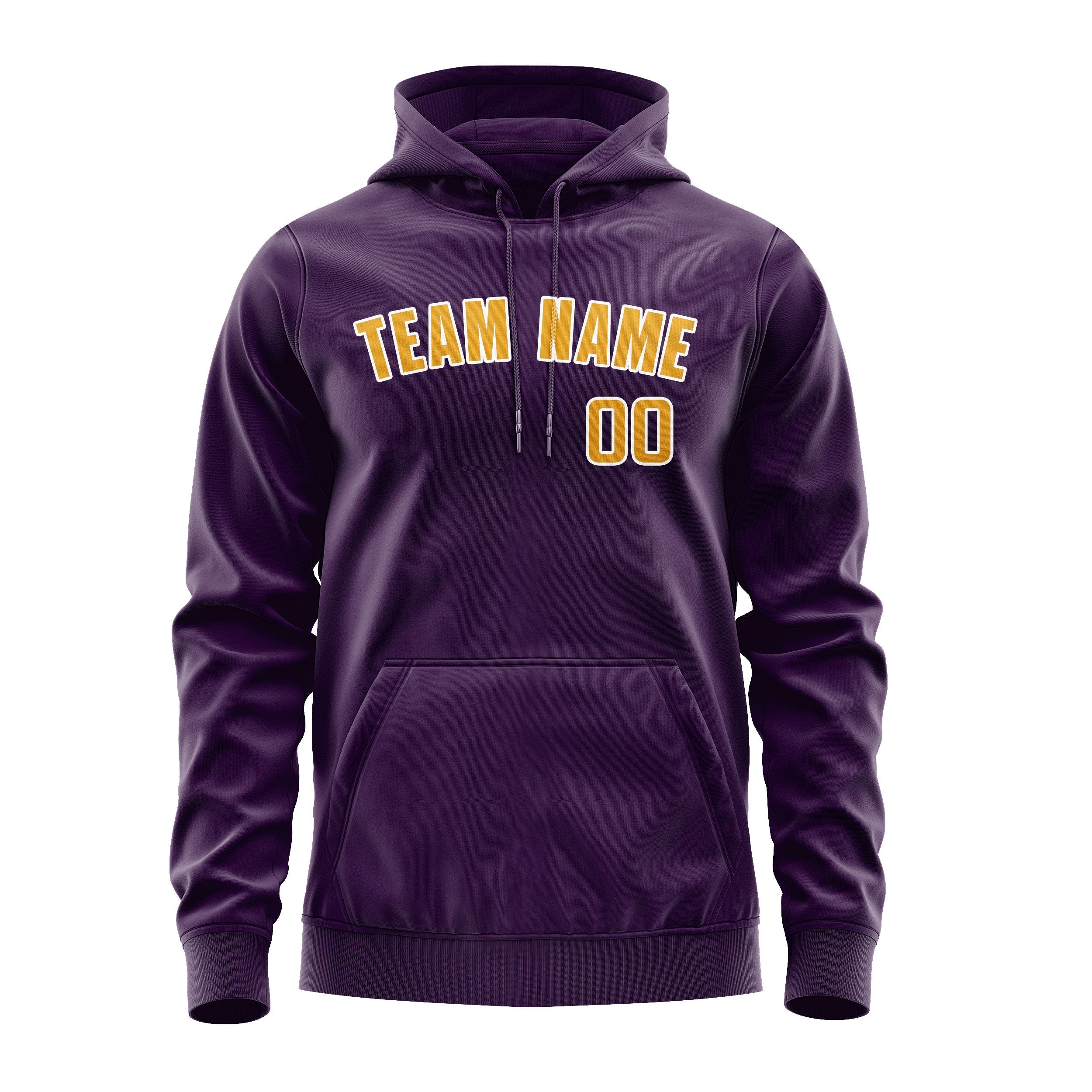 Custom Purple Yellow Hoodie