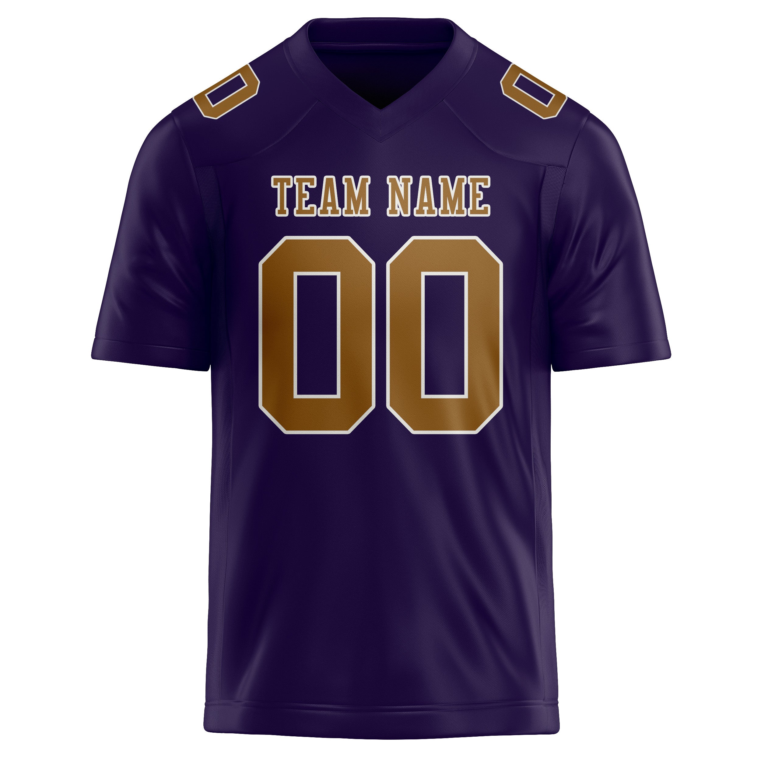 Custom Purple Khaki Football Jersey