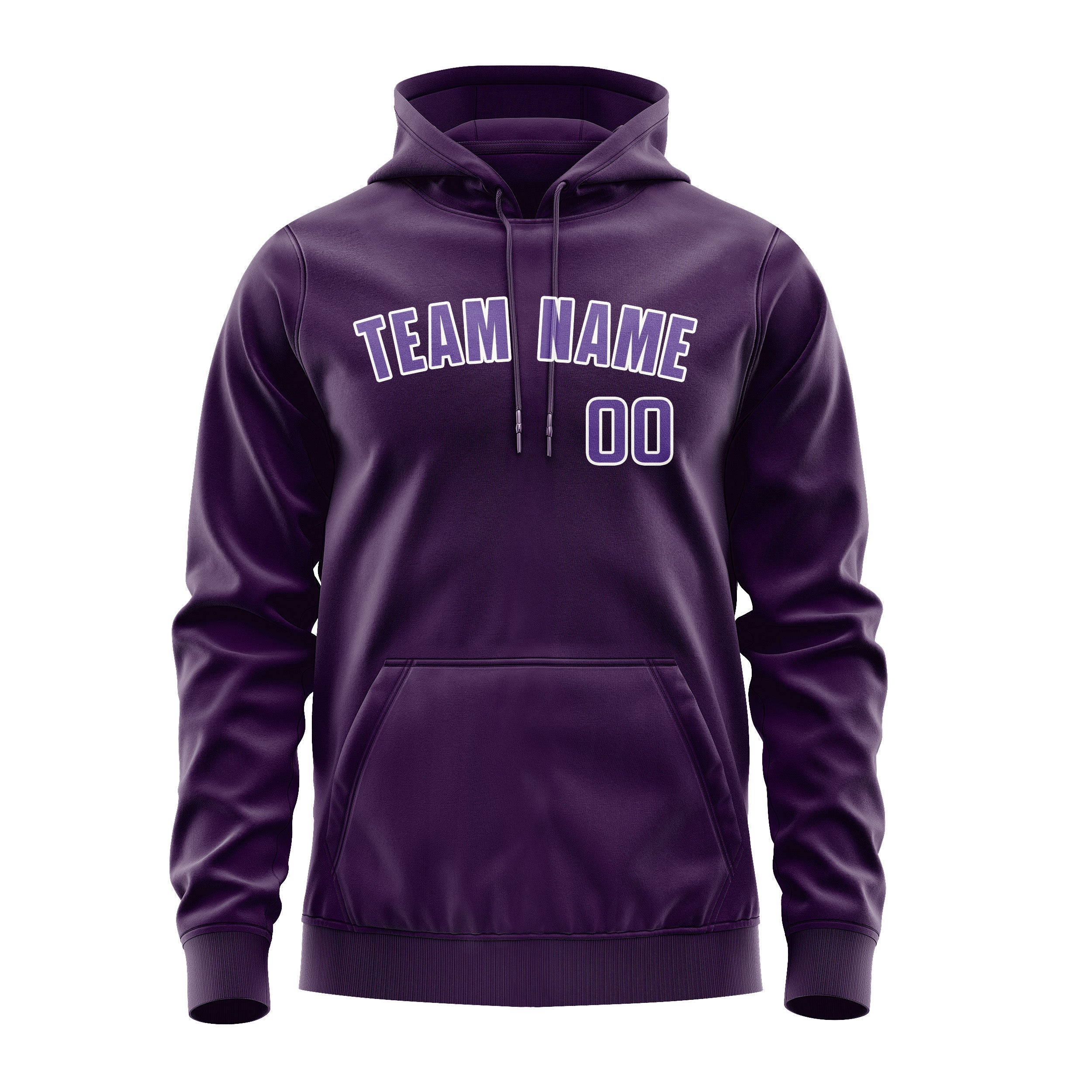 Custom Purple Light Purple Hoodie