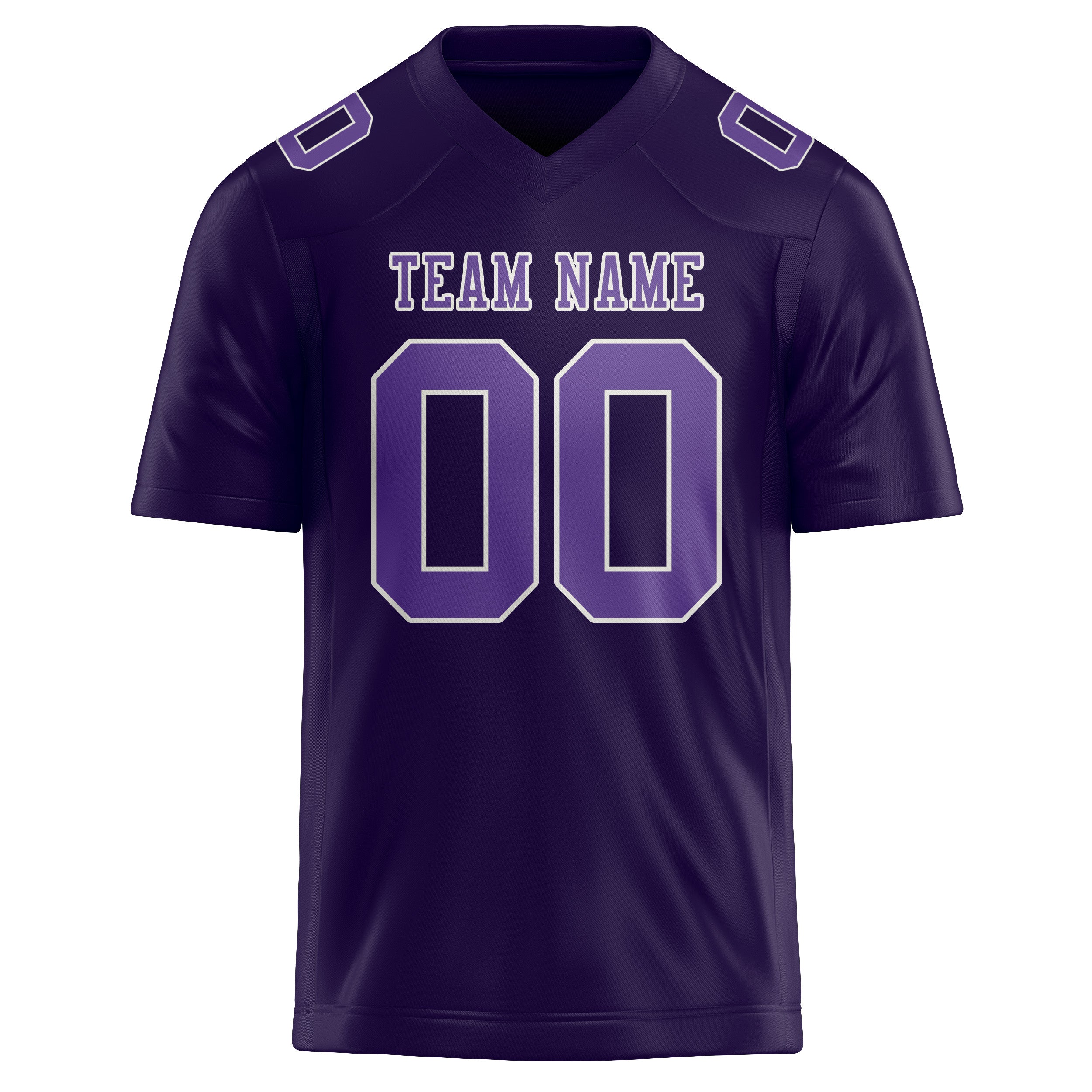 Custom Purple Light Purple Football Jersey
