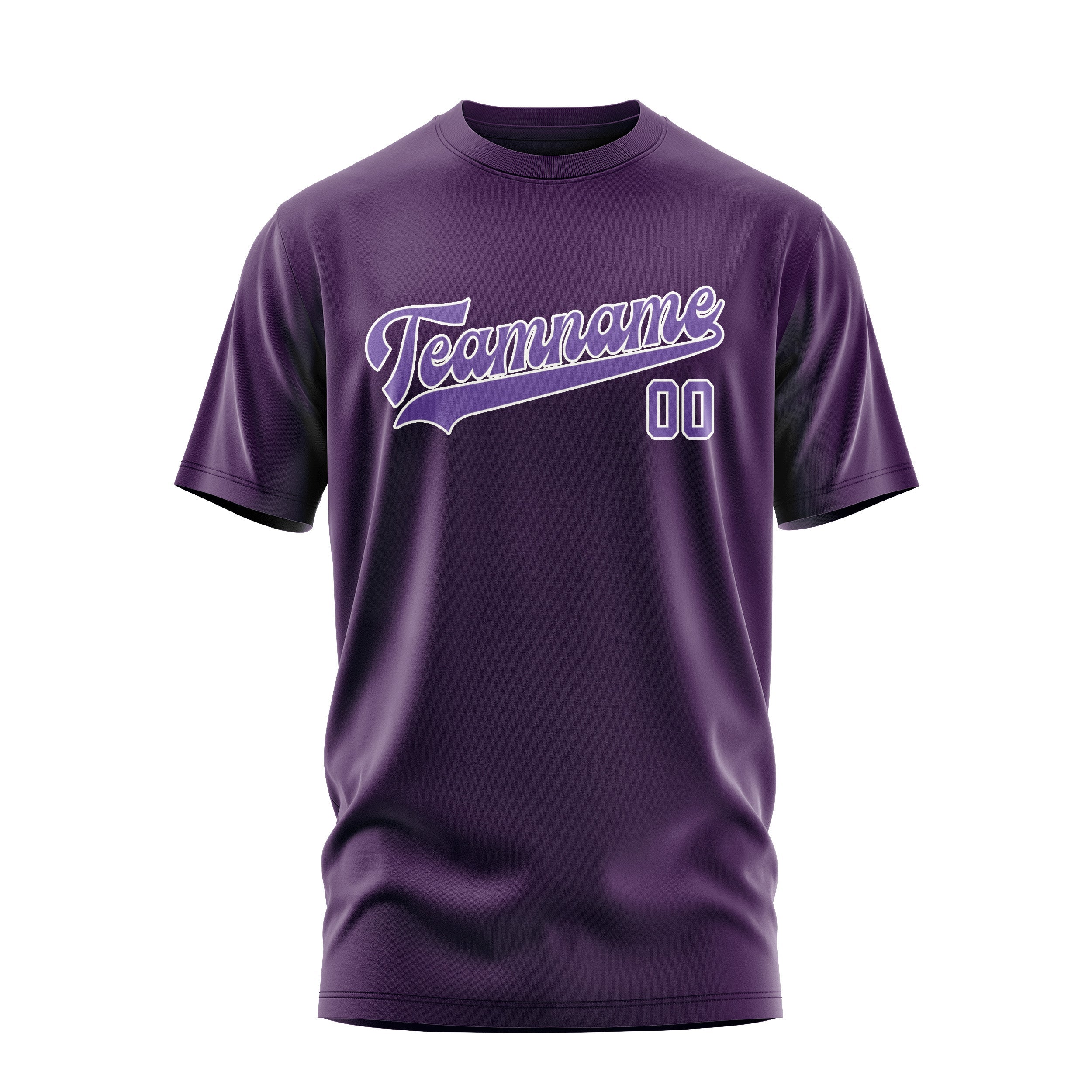 Custom Purple Light Purple T-Shirt