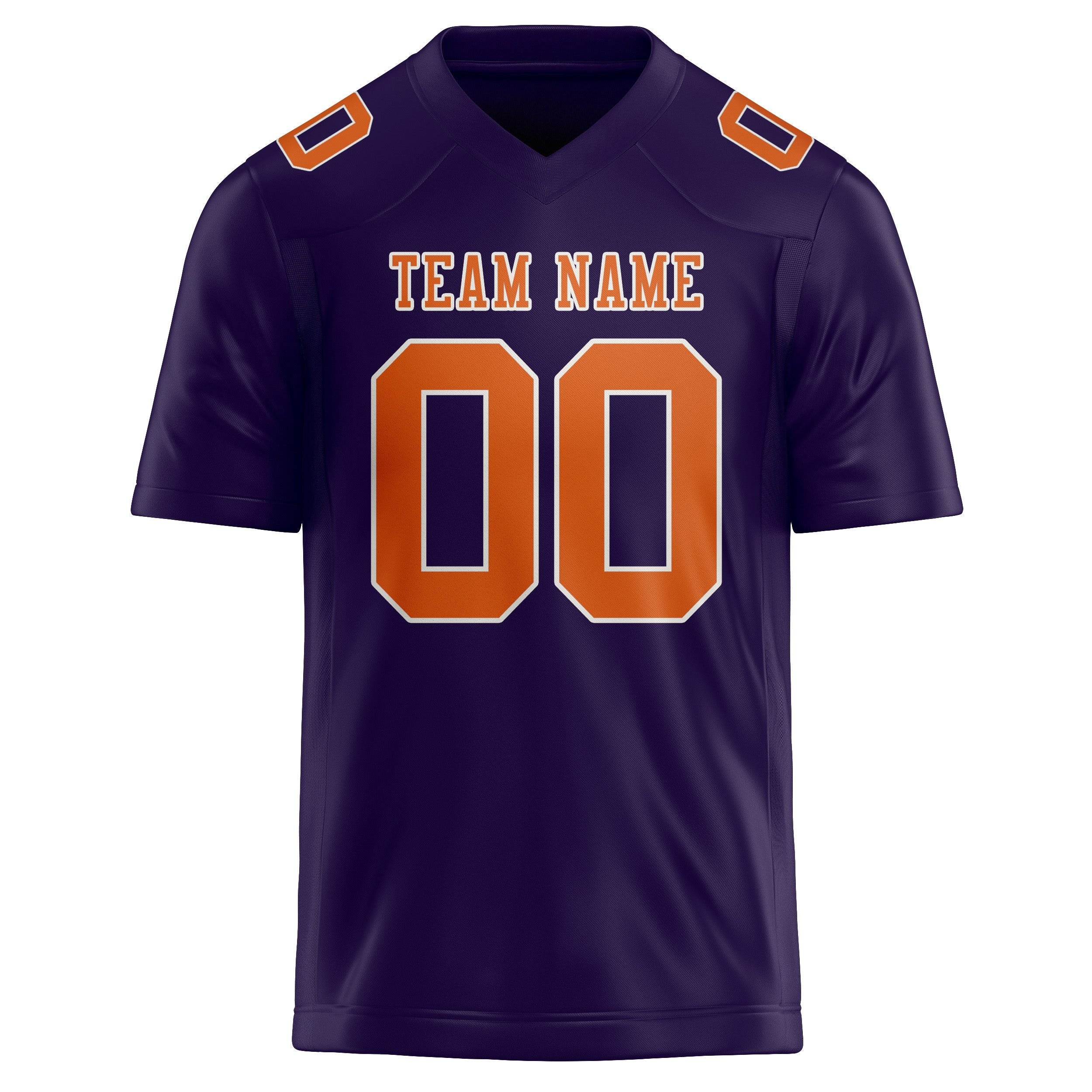 Custom Purple Orange Football Jersey