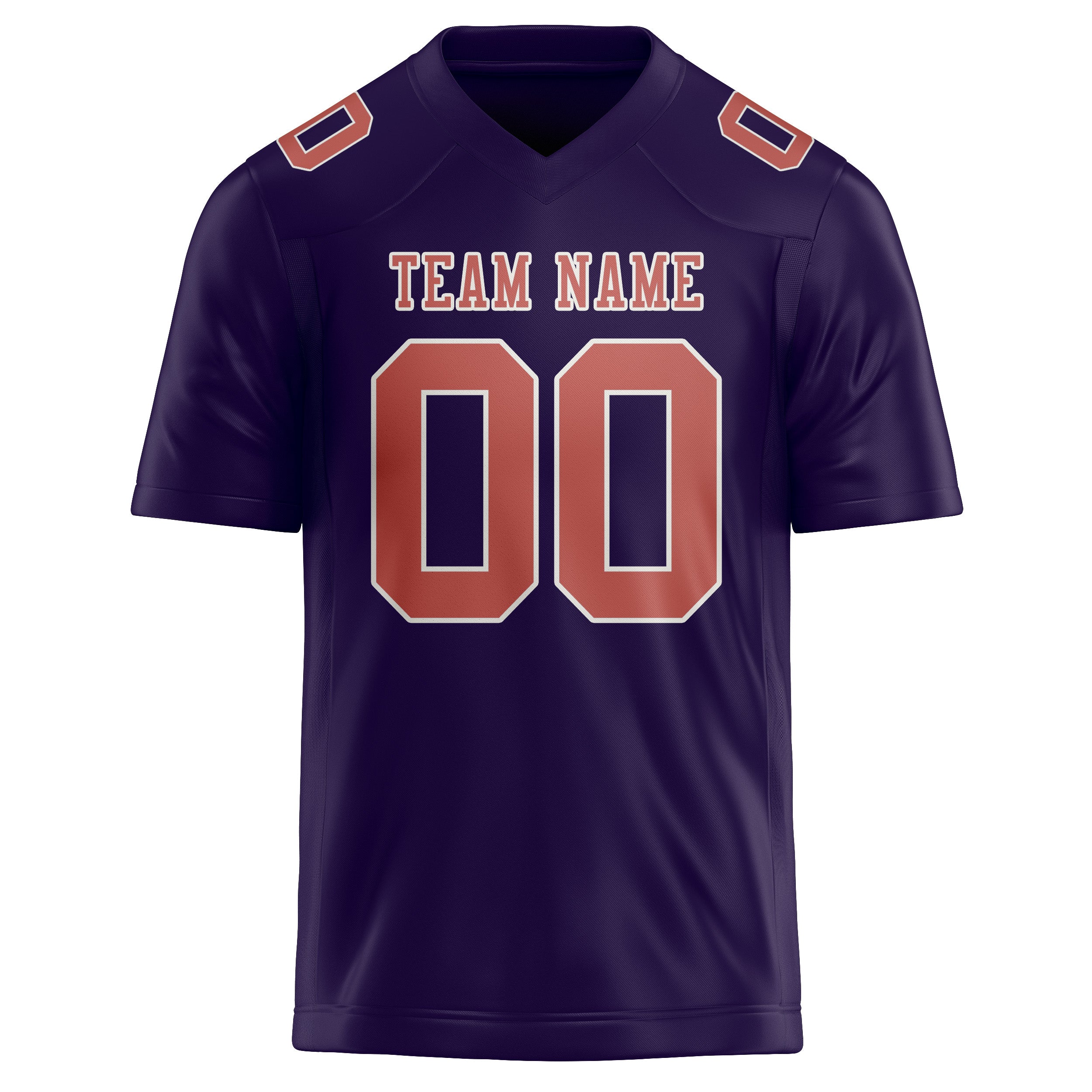 Custom Purple Copper Rose Football Jersey