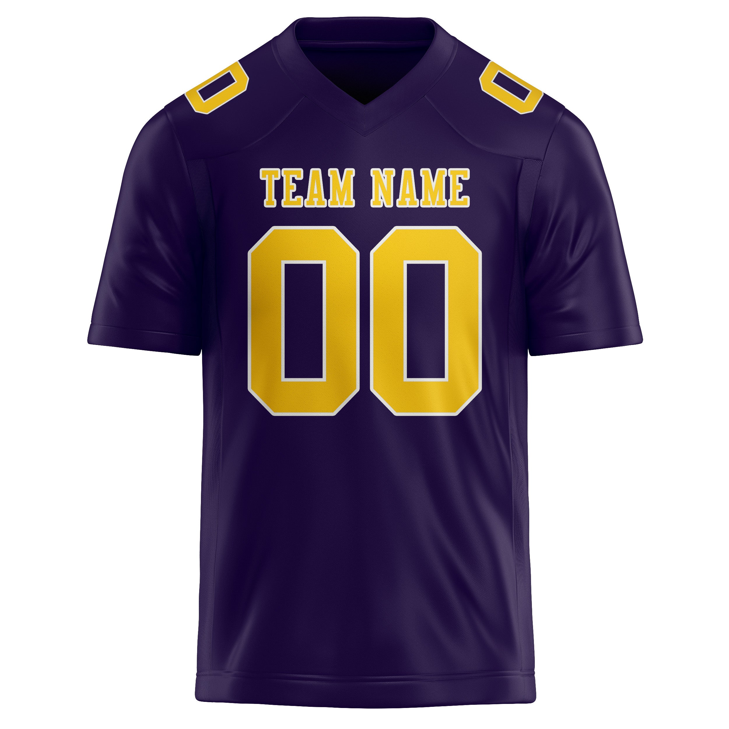 Custom Purple Gold Football Jersey