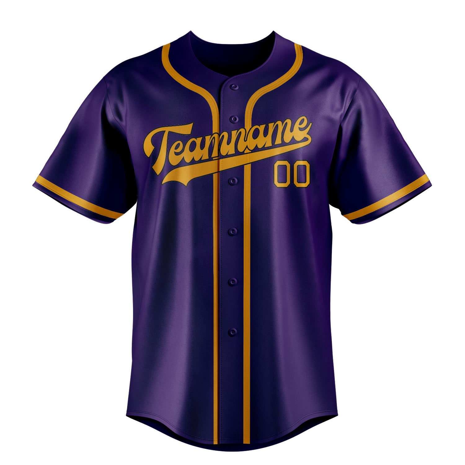 Custom Purple Yellow Baseball Jersey