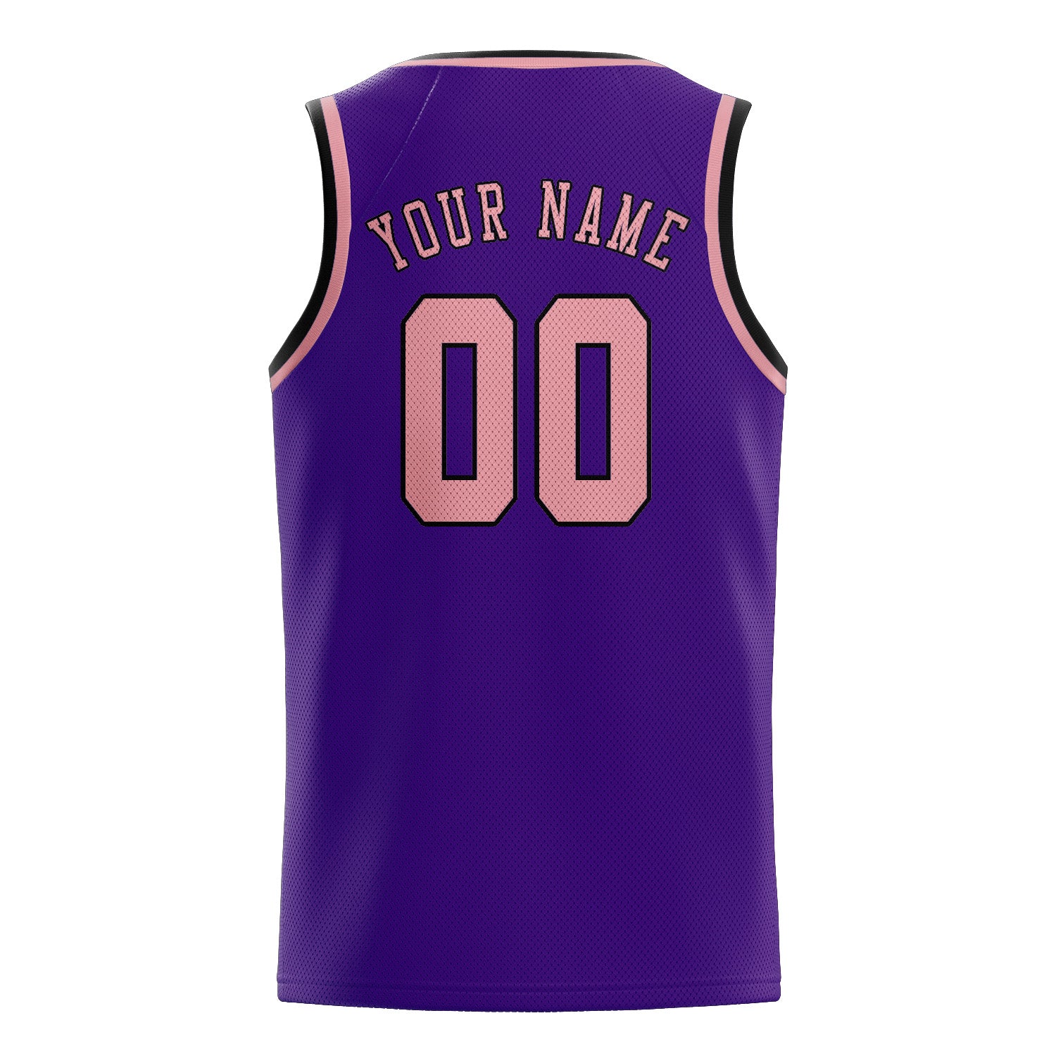 Custom Purple Light Pink Basketball Jersey